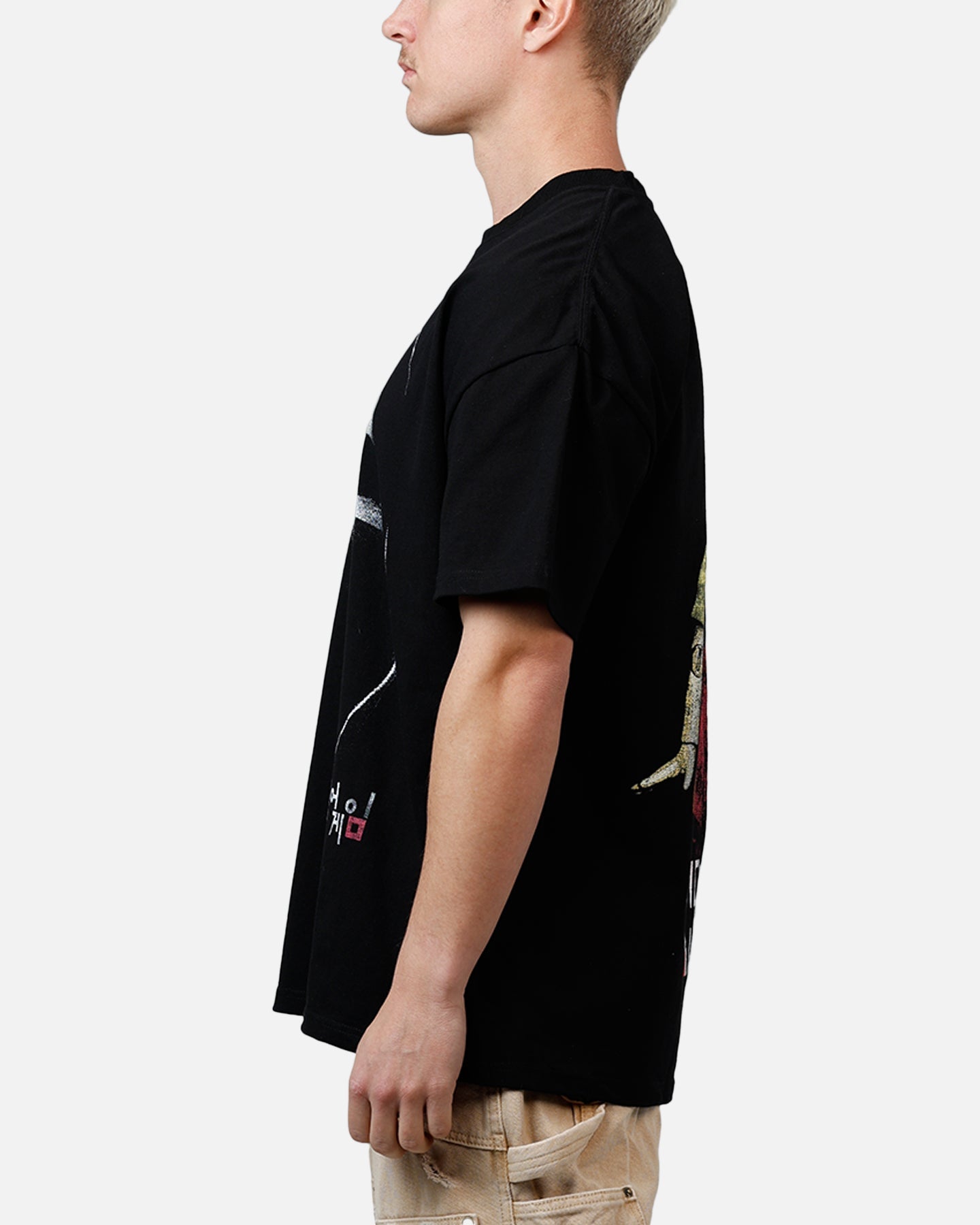 Goat Crew X Squid Game Front Man Heavyweight T-Shirt Black
