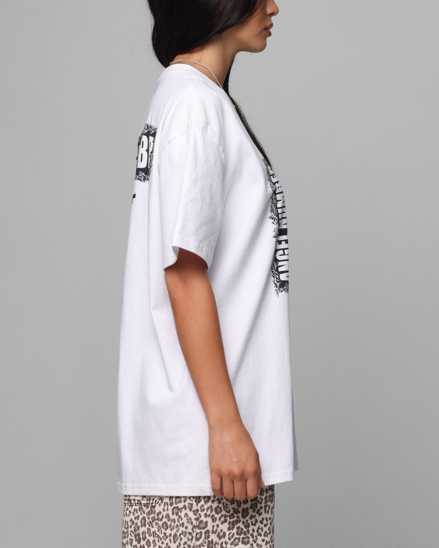 Loiter Angel Number T-Shirt White Style001