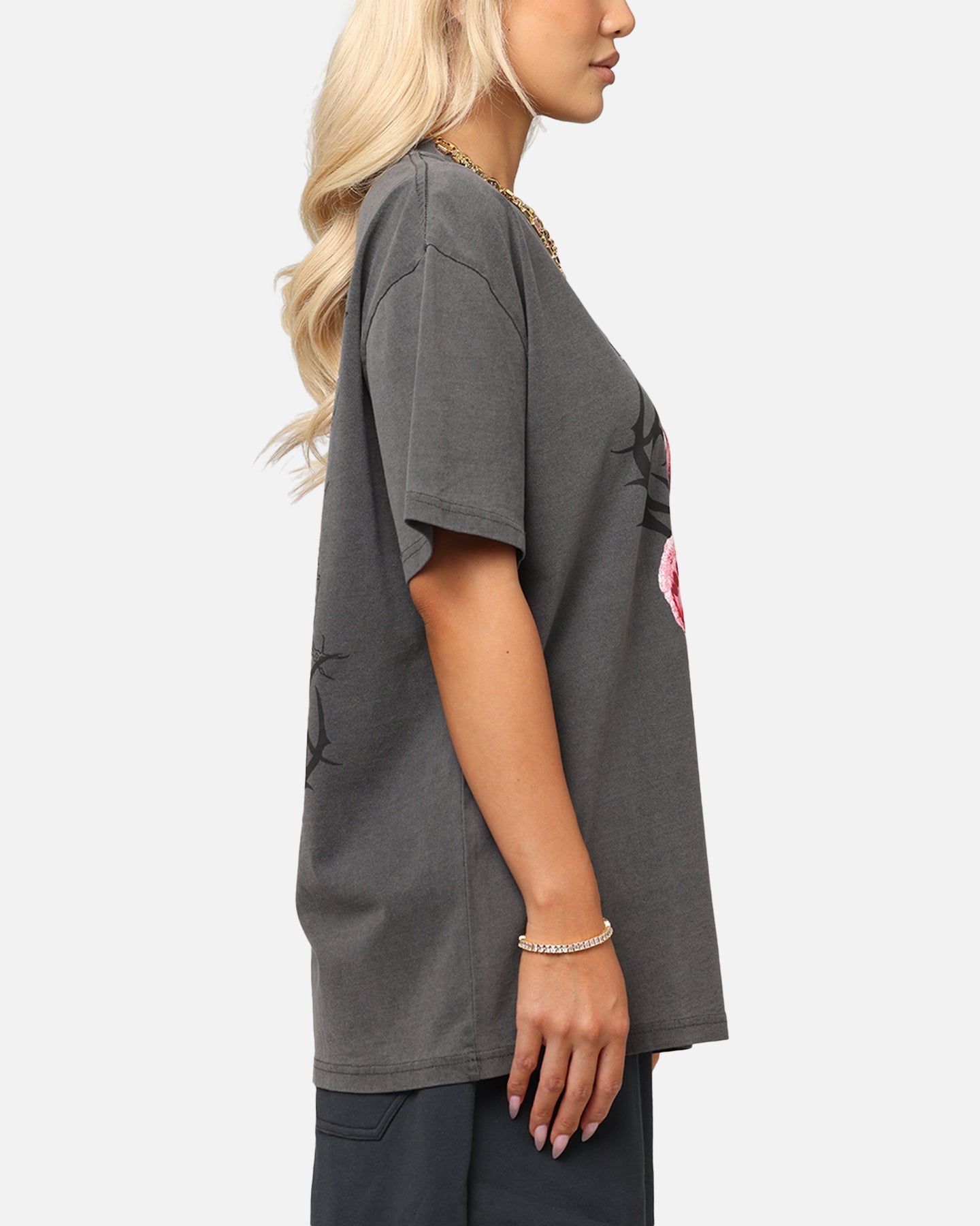 Loiter Care T-Shirt Black Wash Style001