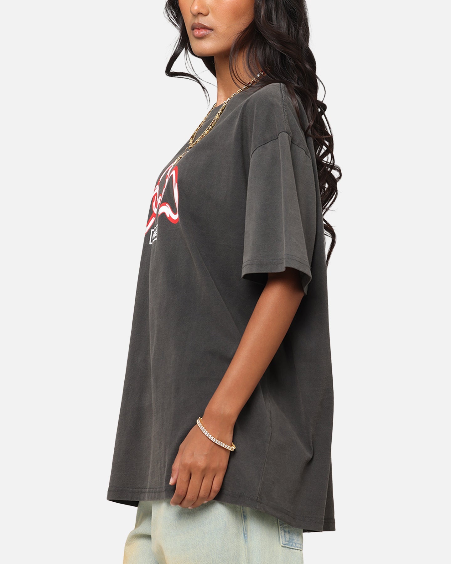 Carre Link T-Shirt Black Wash Style001