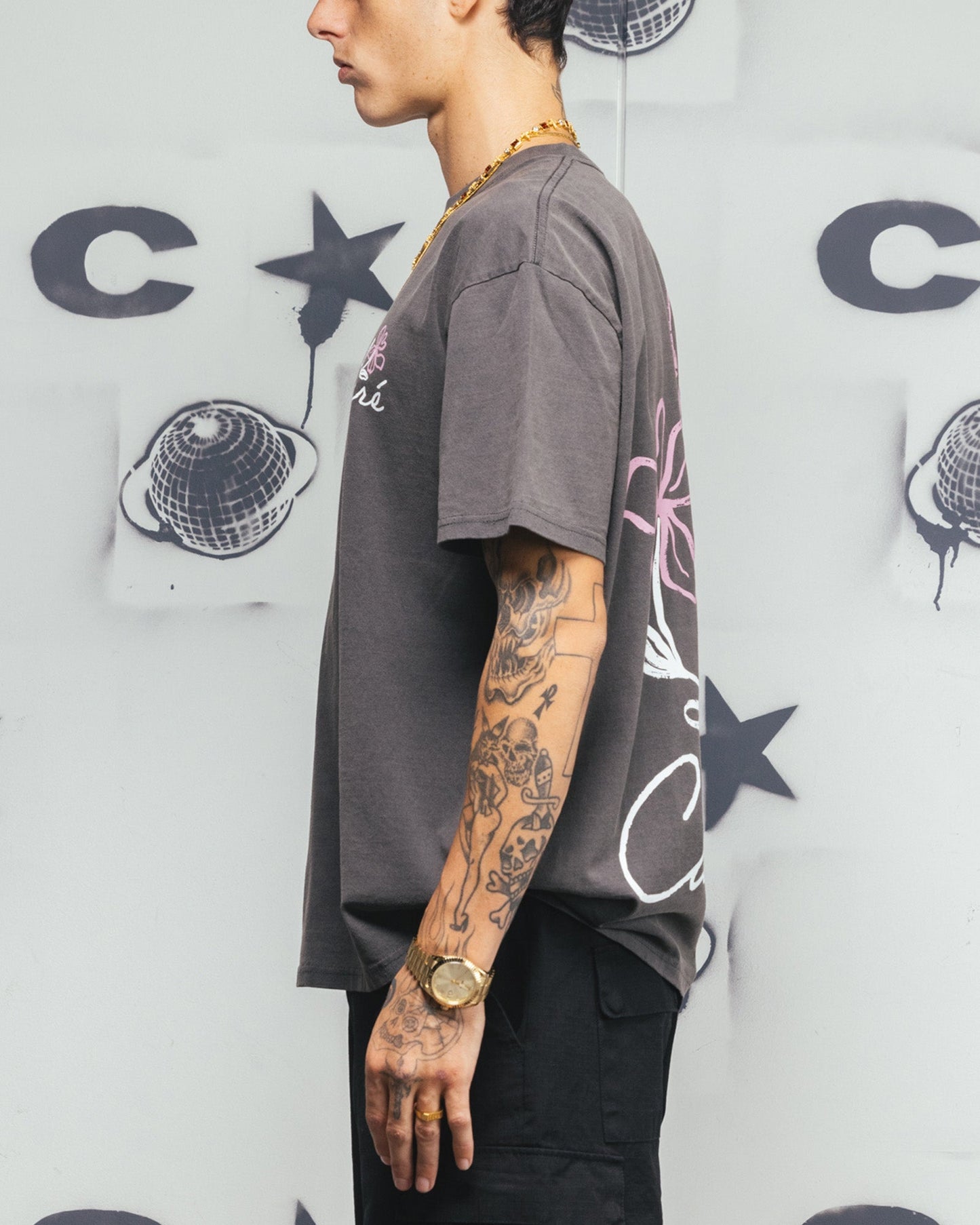 Carre Hand Picked T-Shirt Black Wash