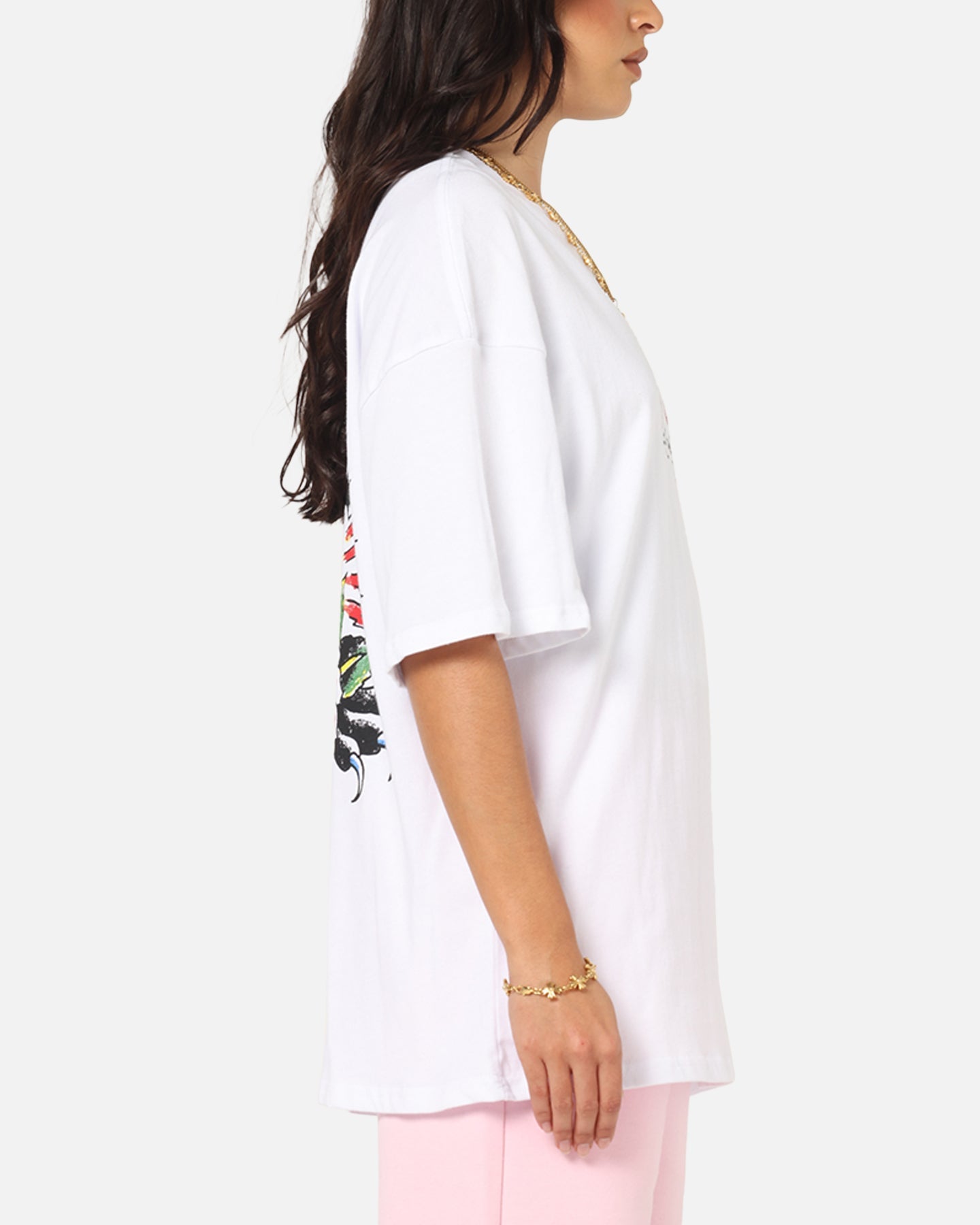 Ed Hardy Panther Ray T-Shirt White Style001