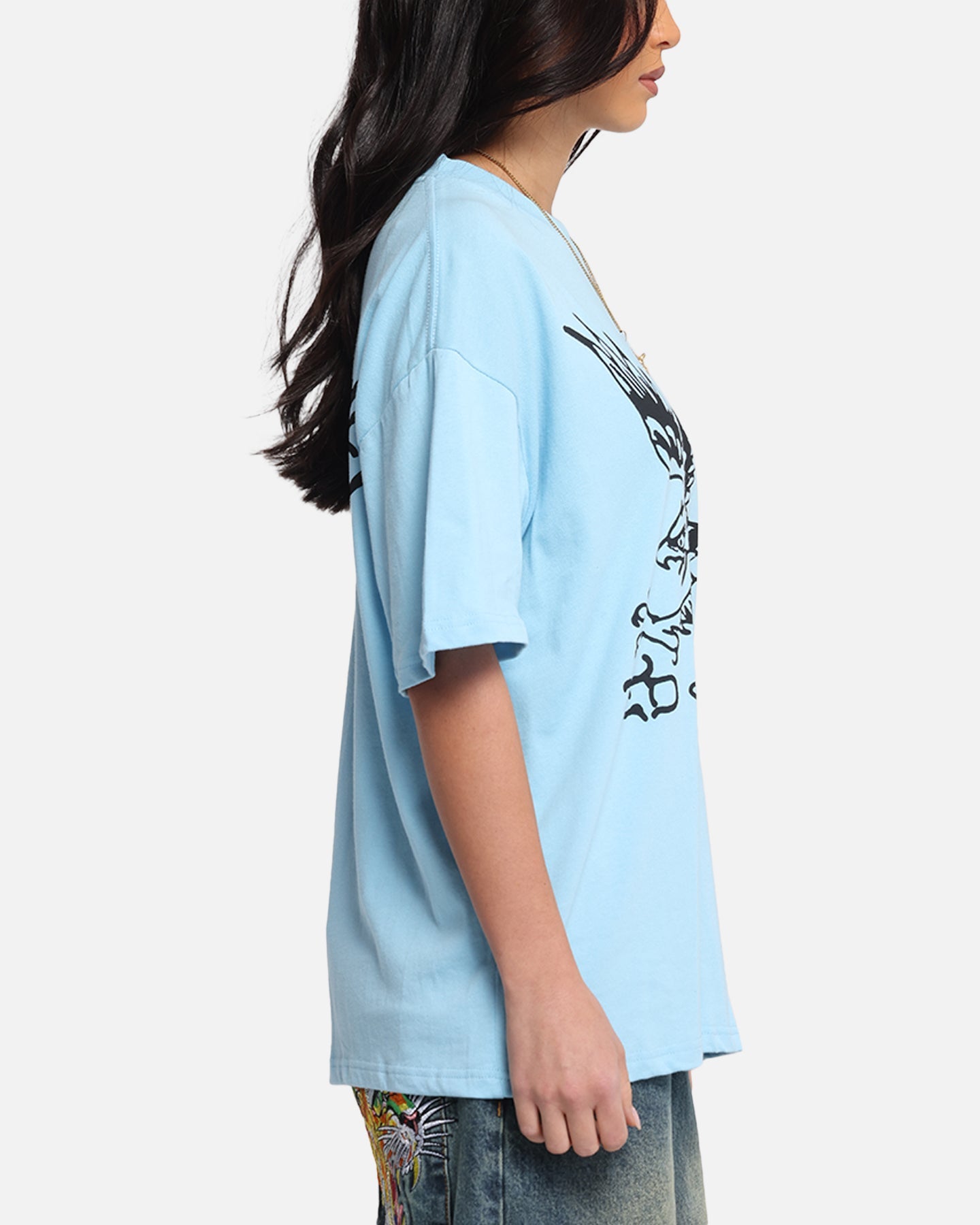 Ed Hardy Eagle T-Shirt Blue Style001