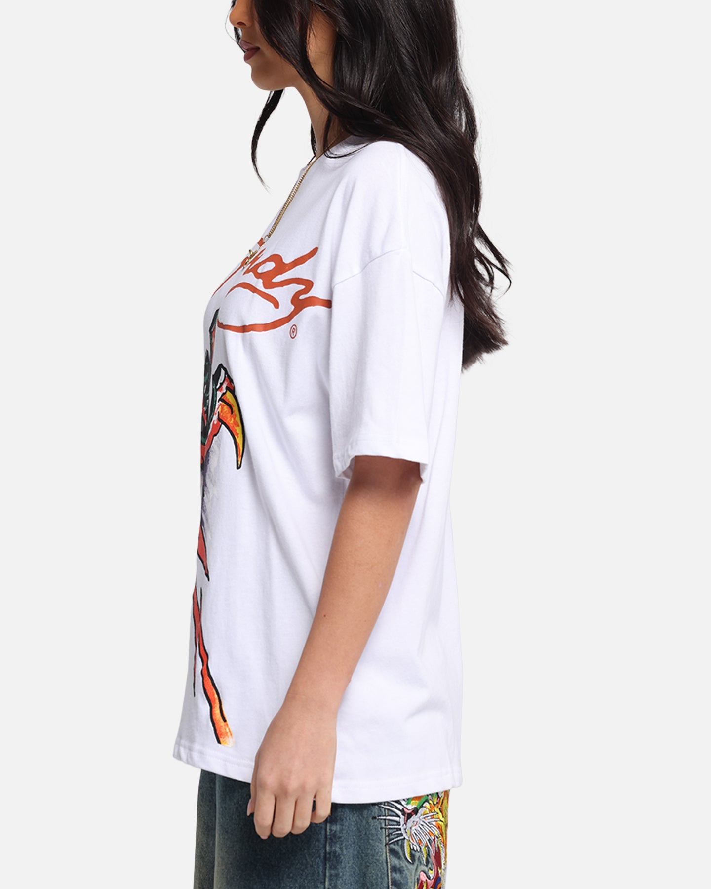 Ed Hardy Lightning T-Shirt White Style001