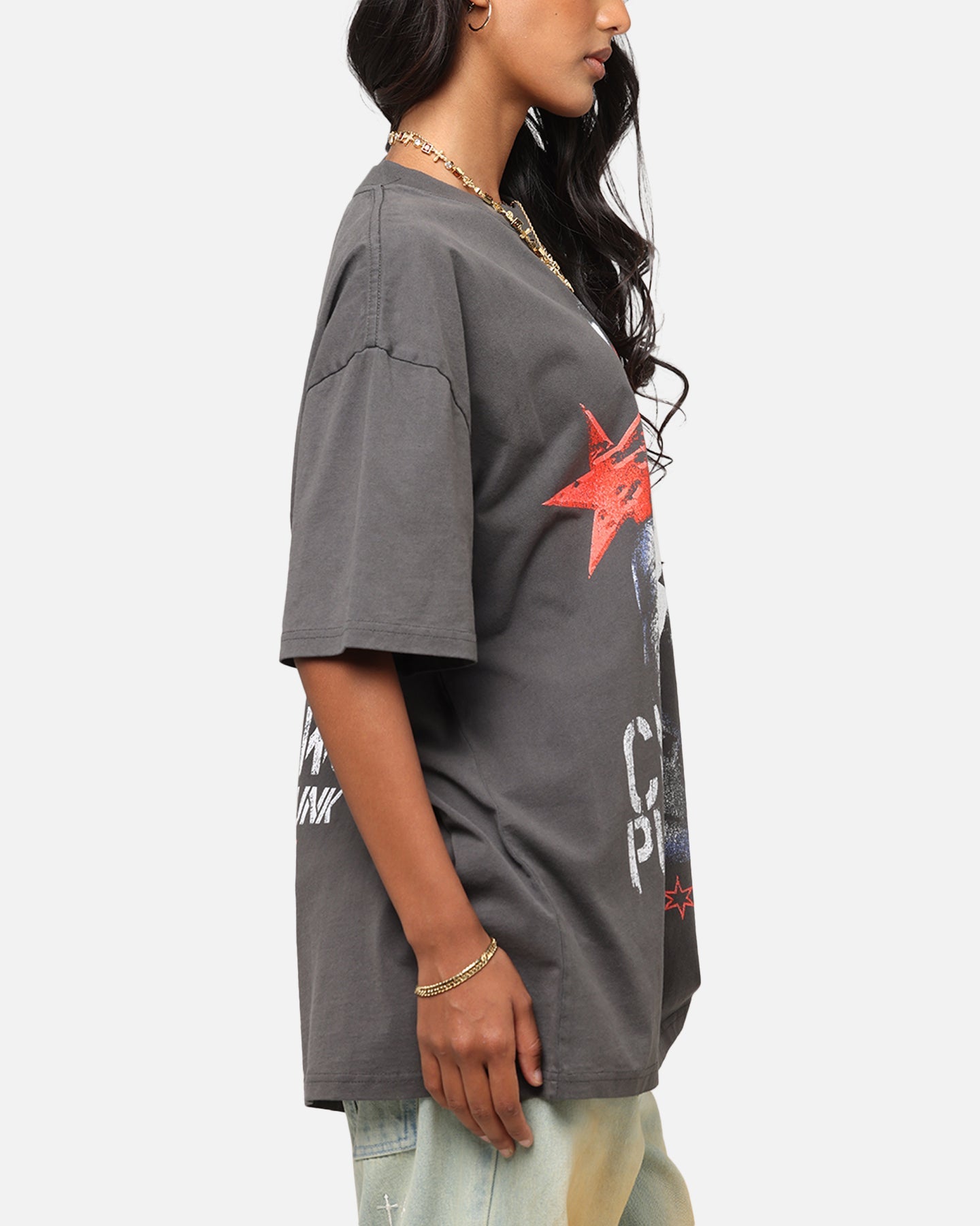 Culture Kings X WWE CM Punk Heavy T-Shirt Black Wash Style001