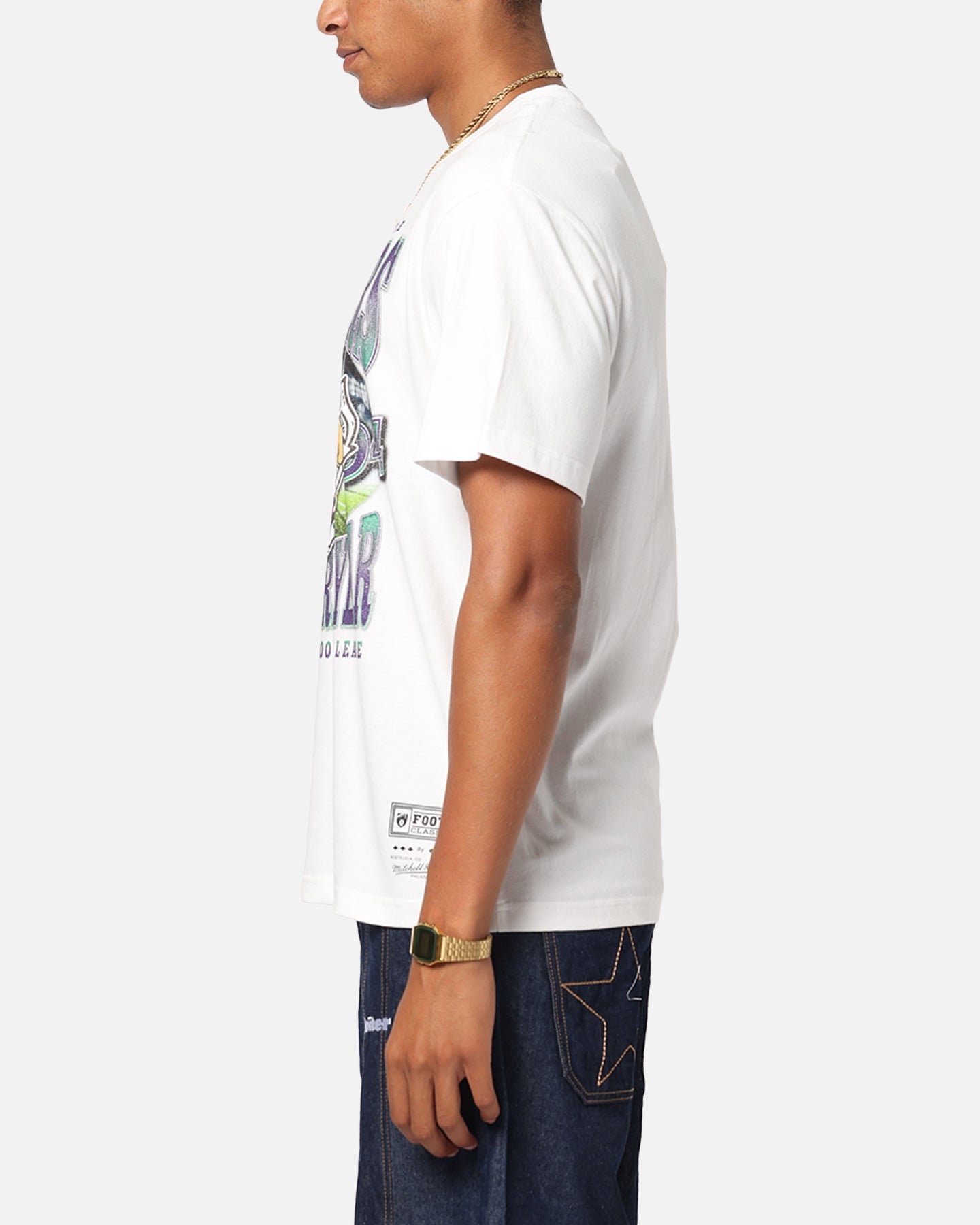 Mitchell & Ness Fremantle Dockers Mascot T-Shirt Vintage White