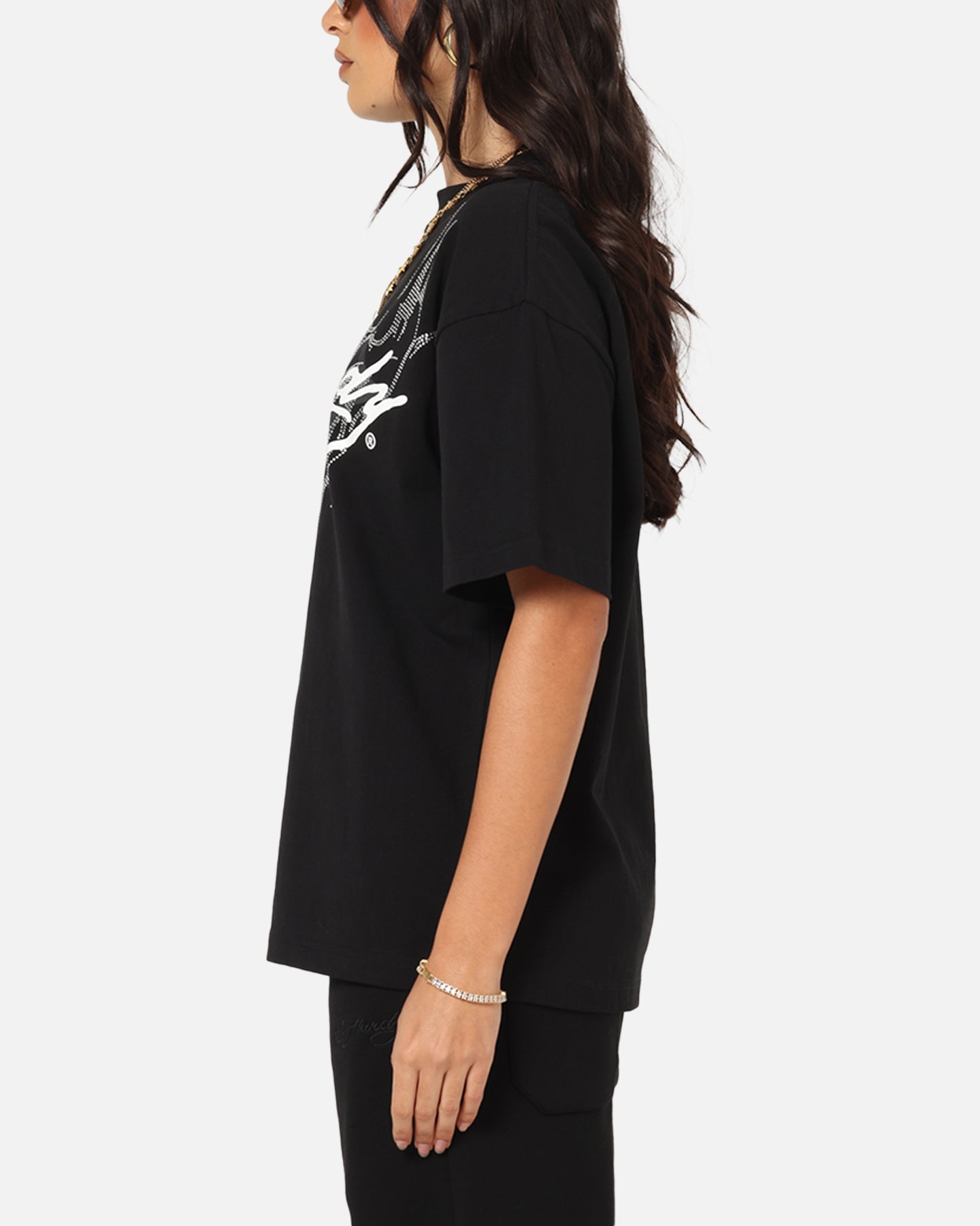 Ed Hardy Trinity Rhinestone T-Shirt Black Style001