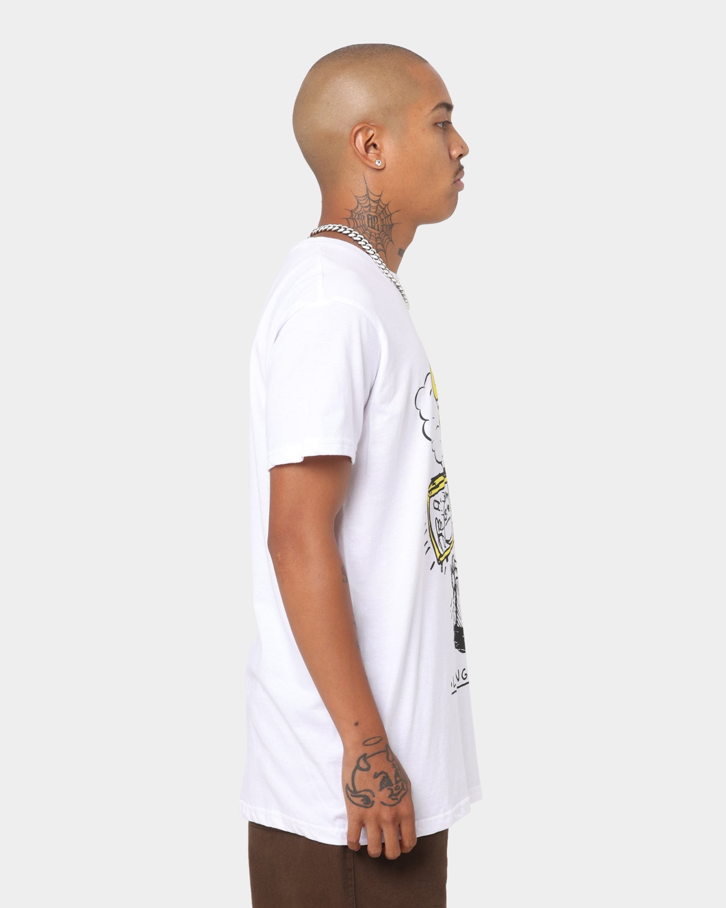 Green Day Longview Doodle T-Shirt White