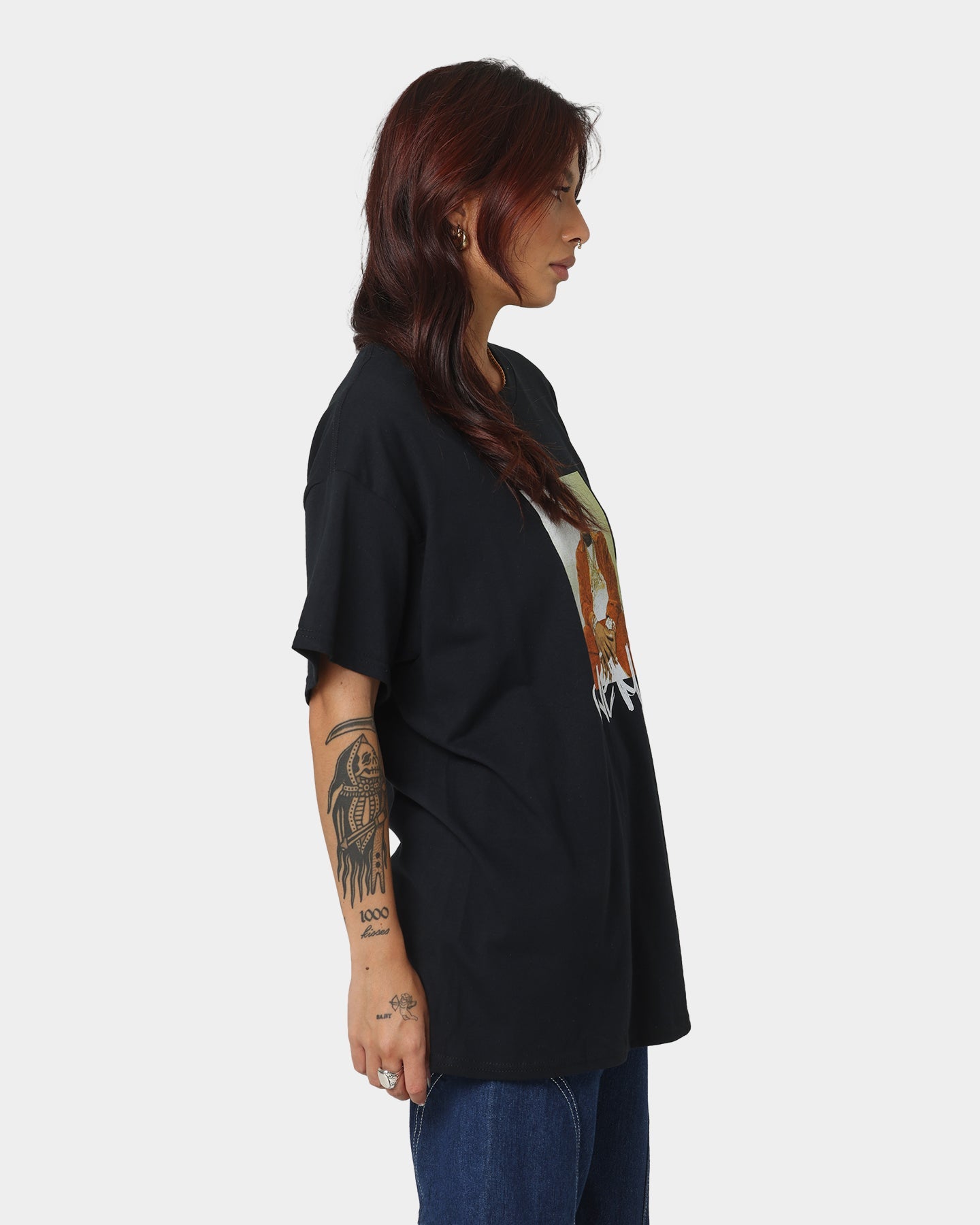 Nas One Mic T-Shirt Black Style001