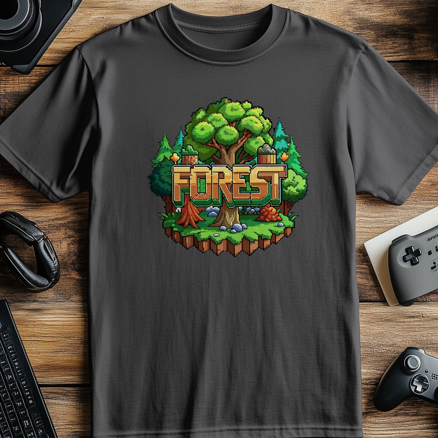 Pixel 74 T-Shirt Forest