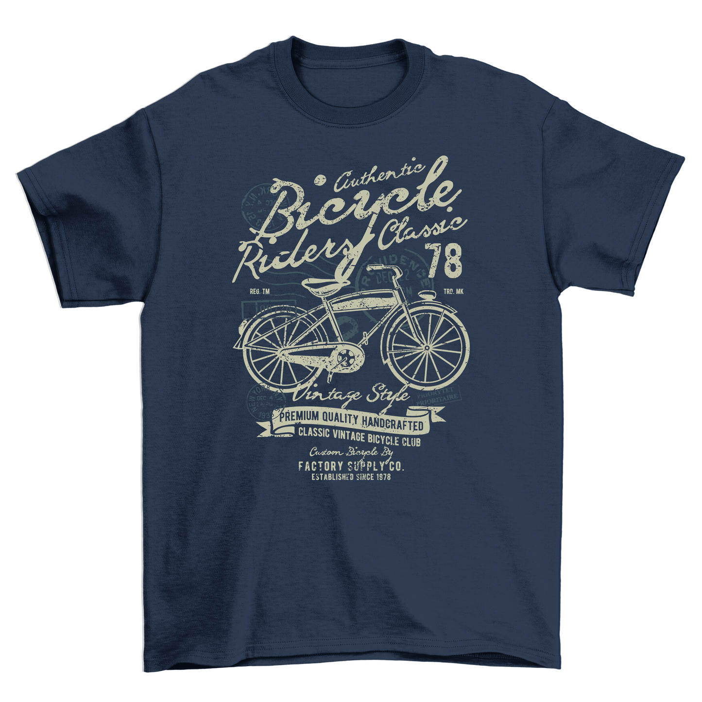 Authentic Bicycle TShirt Pedal