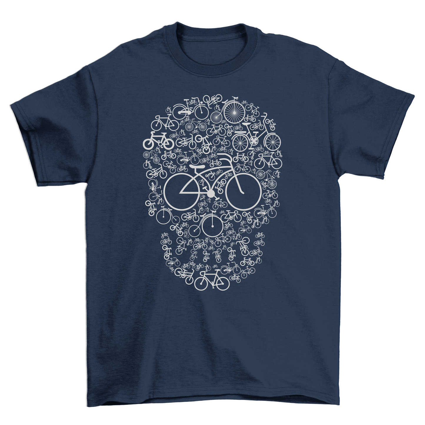 Bicycle Skull TShirt Pedal Power