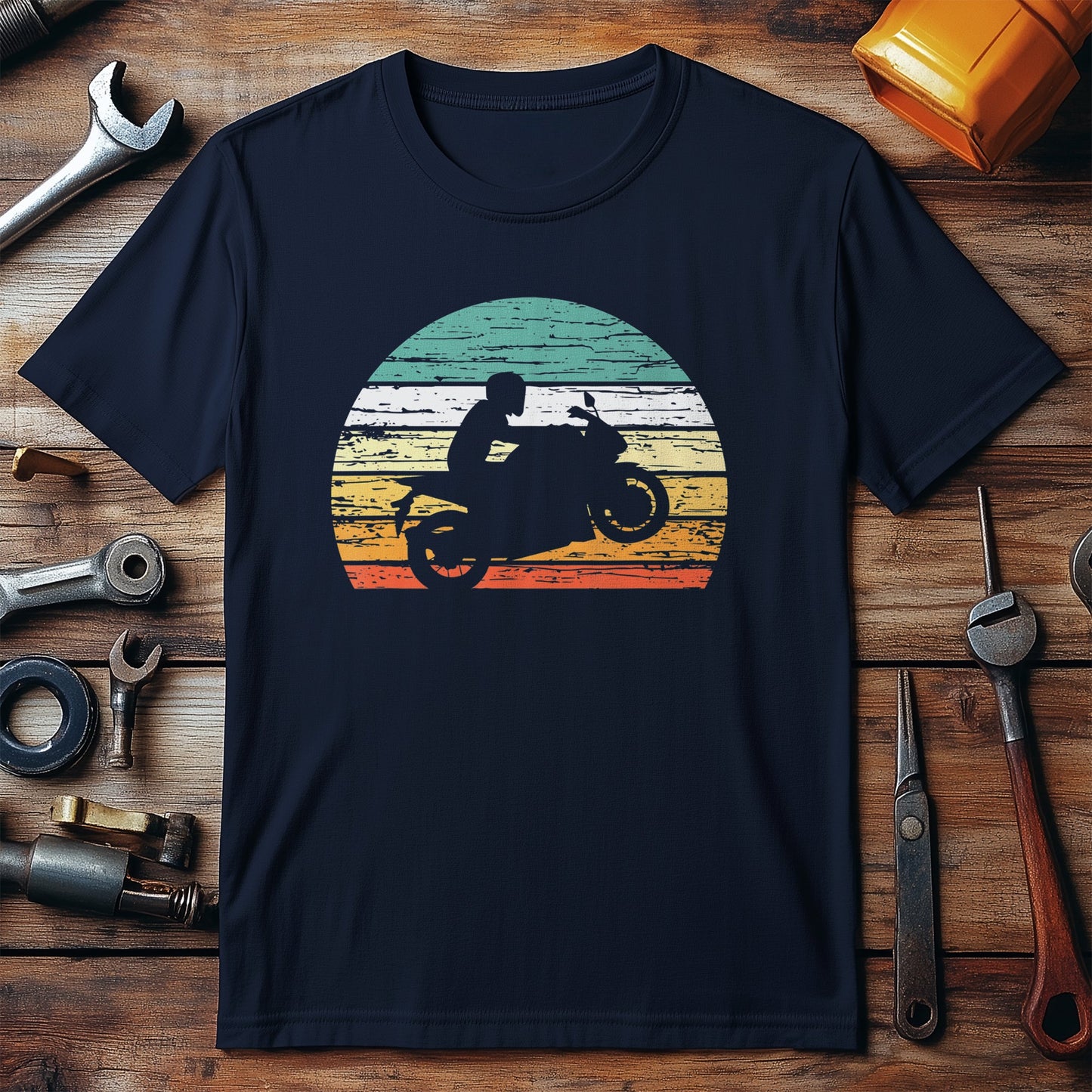 Vintage Motorcycle Wheelie T-Shirt -