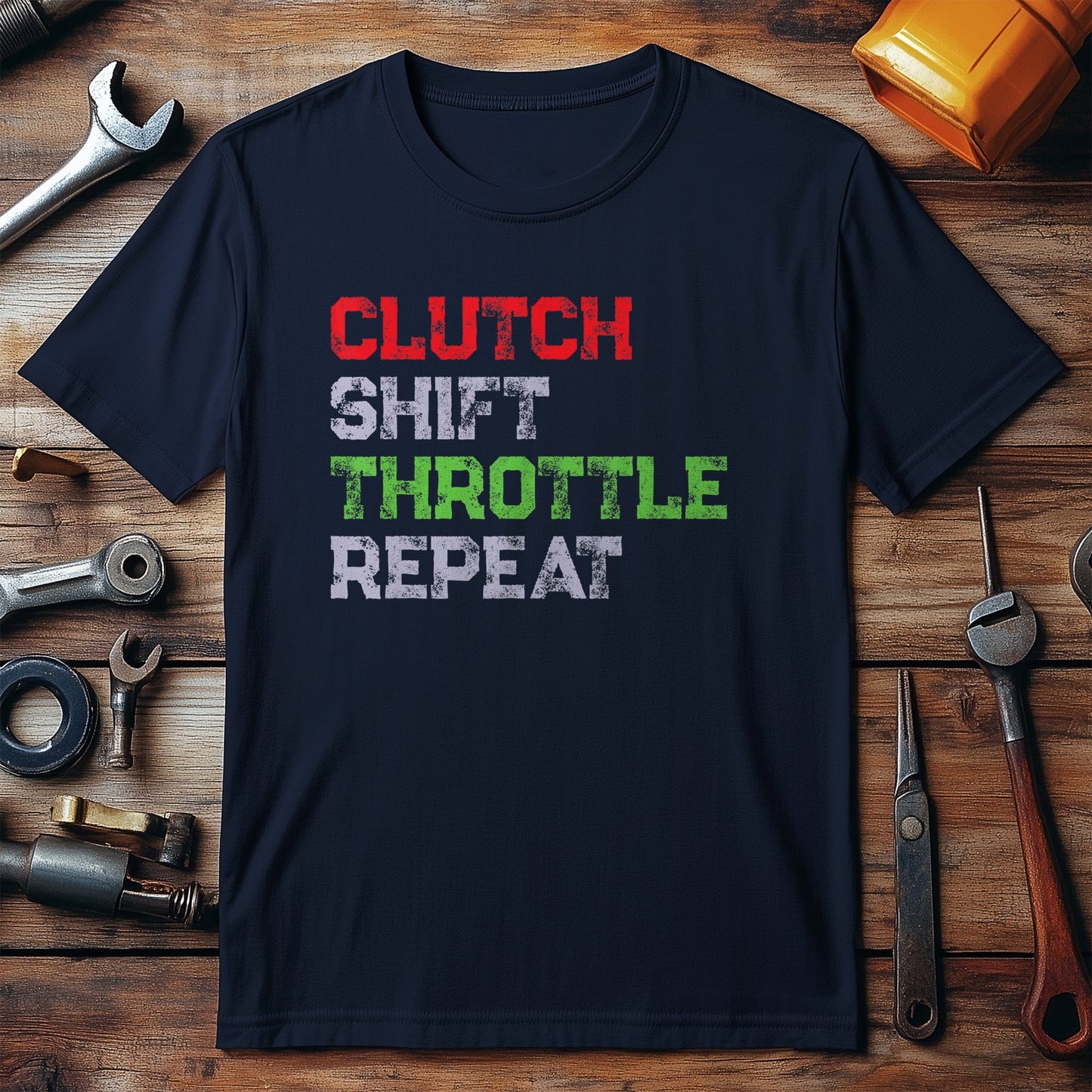 Clutch Shift Throttle Repeat T-Shirt