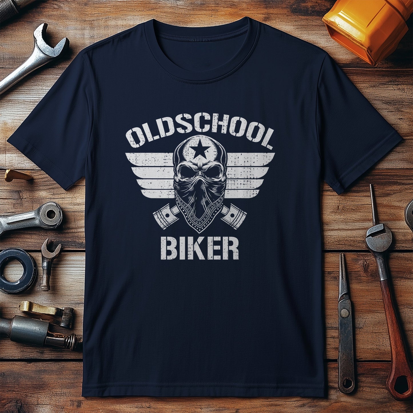 Old School Biker Bandana T-Shirt -