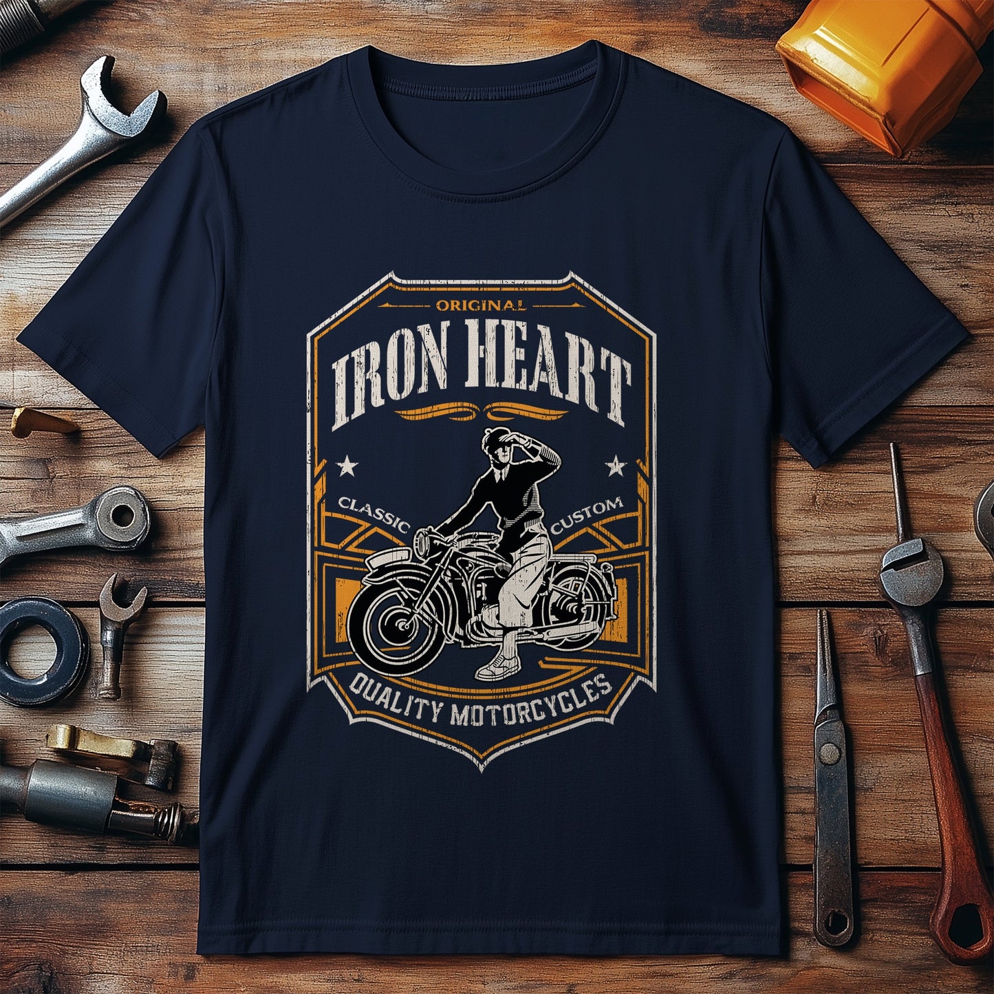 Iron Heart Motorcycle T-Shirt - Rev