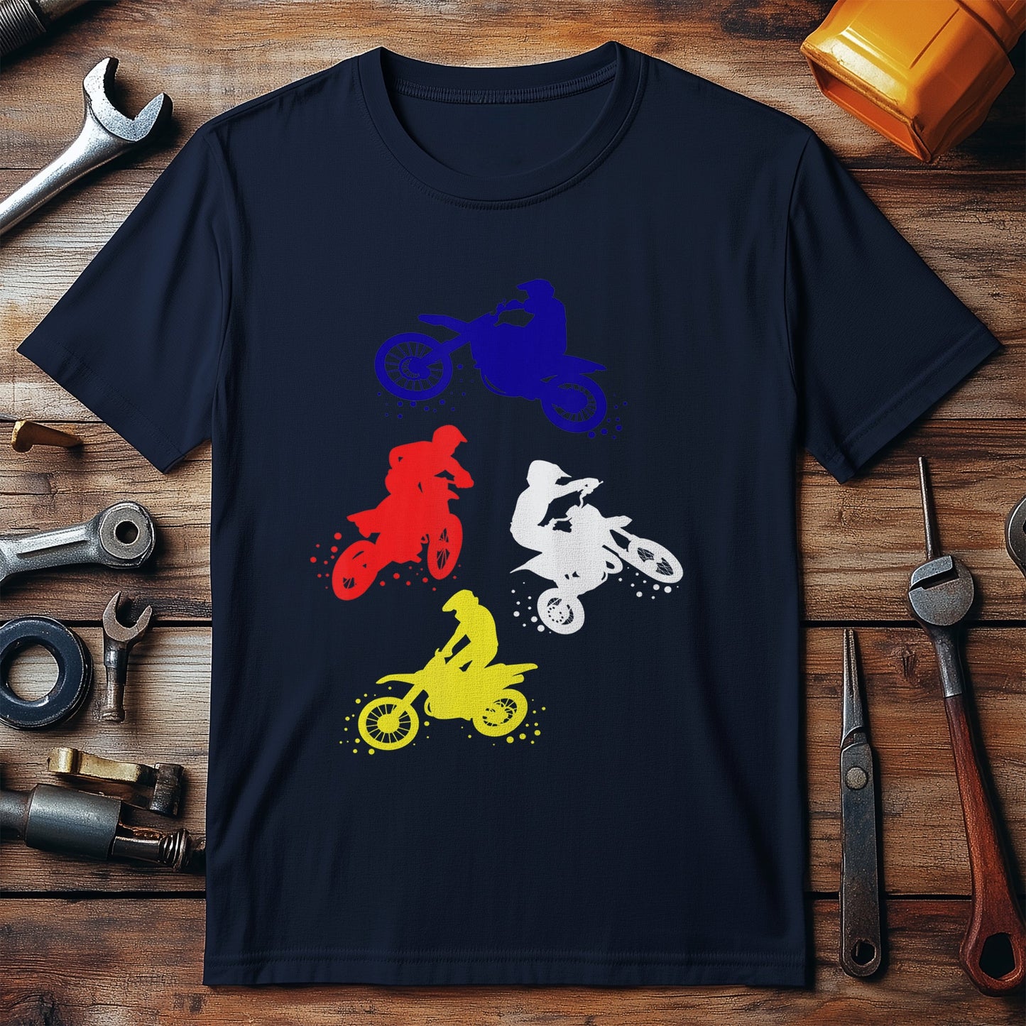 Retro Dirt Bike Boys T-Shirt - Tiny