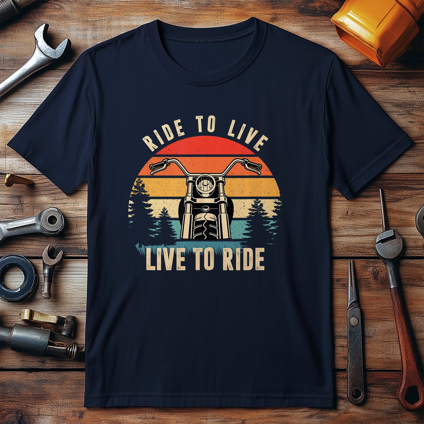 Ride to Live Motorcycle T-Shirt -