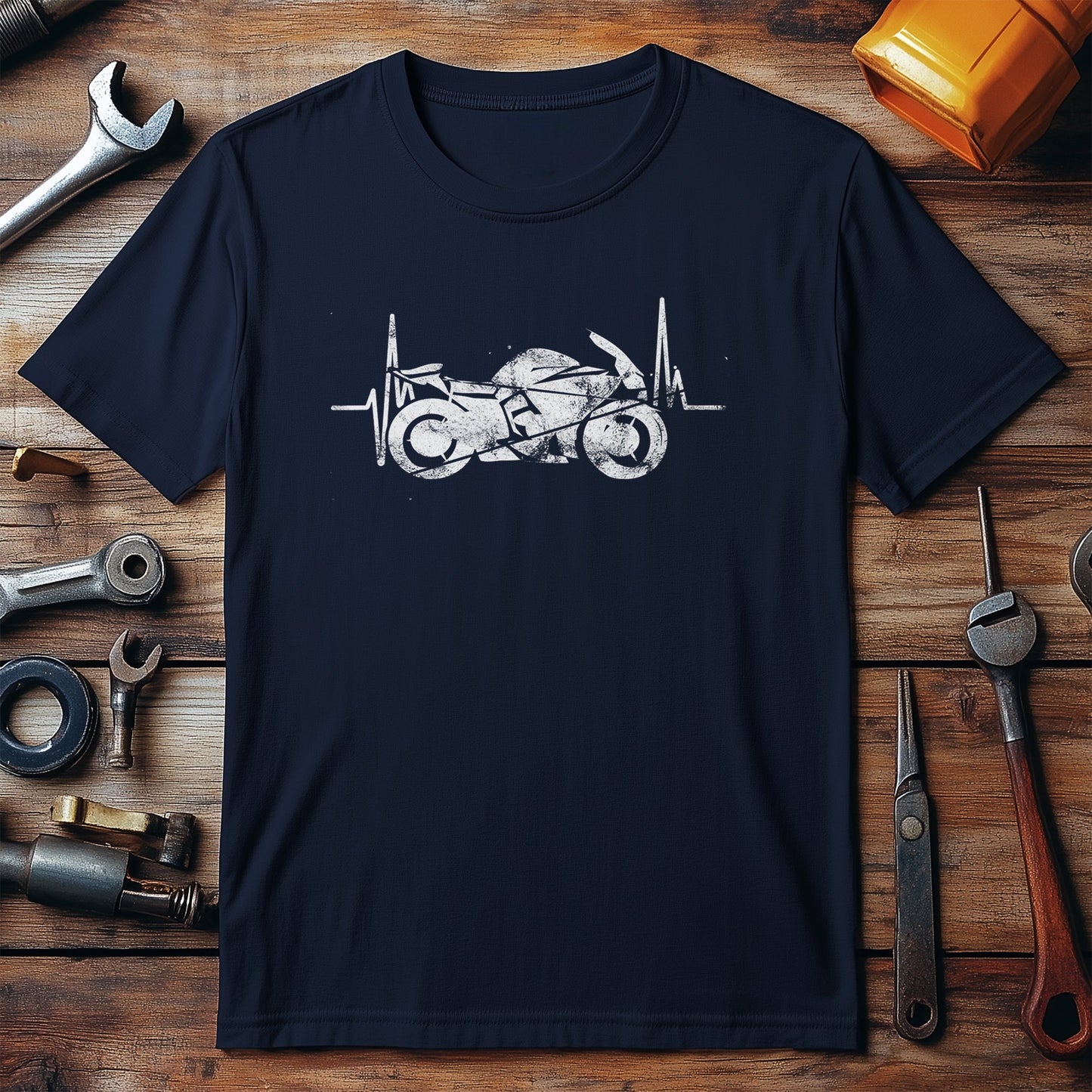 Motorcycle Heartbeat T-Shirt - Rev