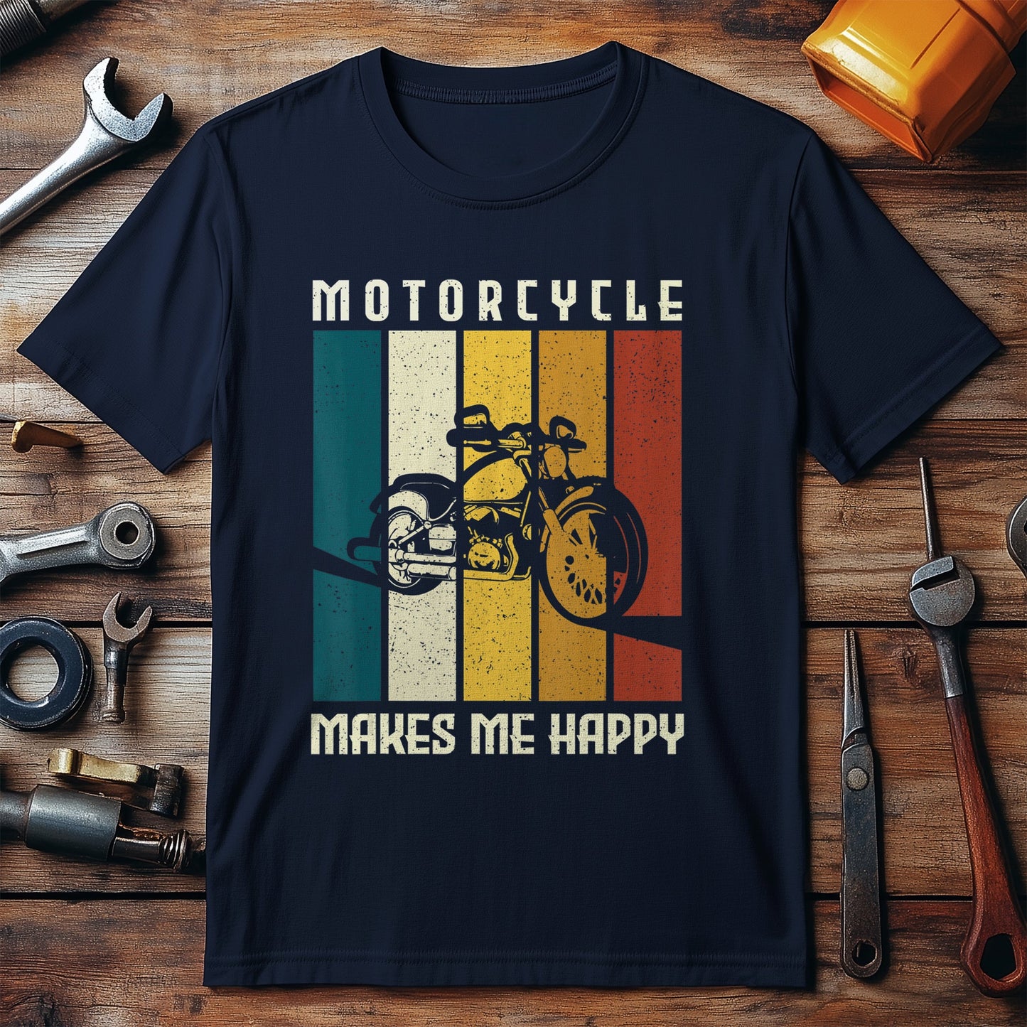 Motorcycle Makes Me Happy T-Shirt