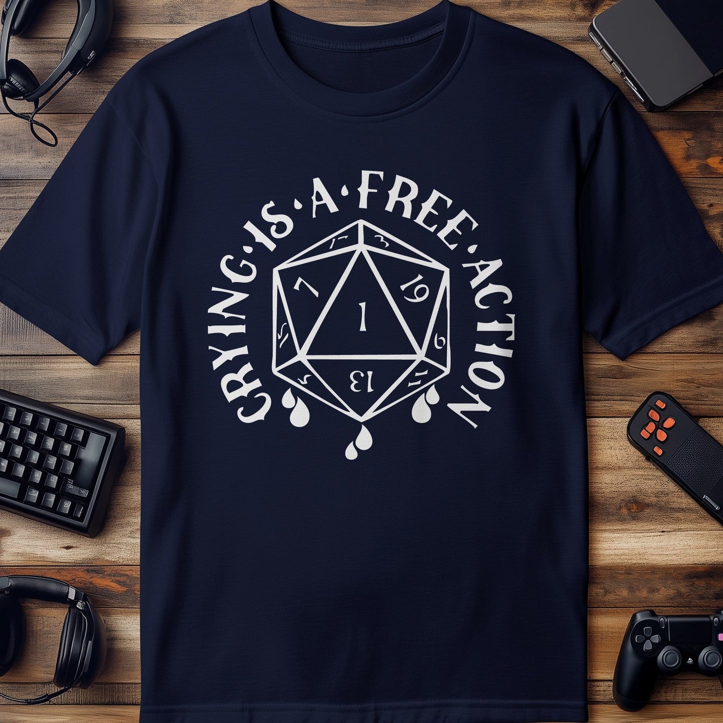 Crying is a Free Action T-Shirt