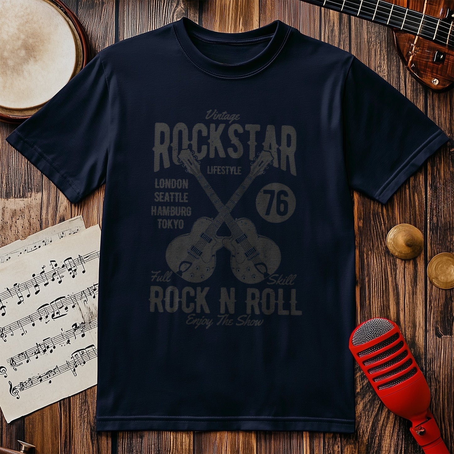 Vintage Rock Star Dark T-shirt