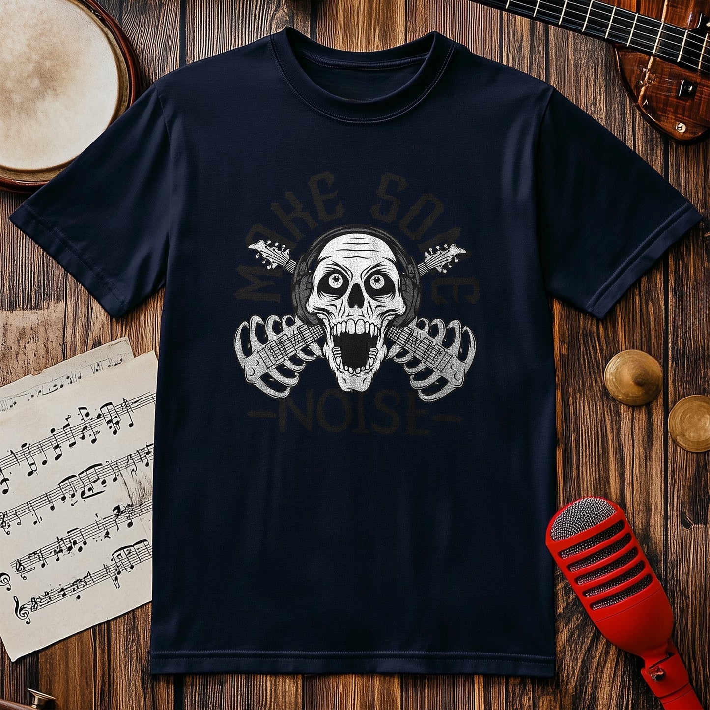 Make Some Noise Skull T-Shirt