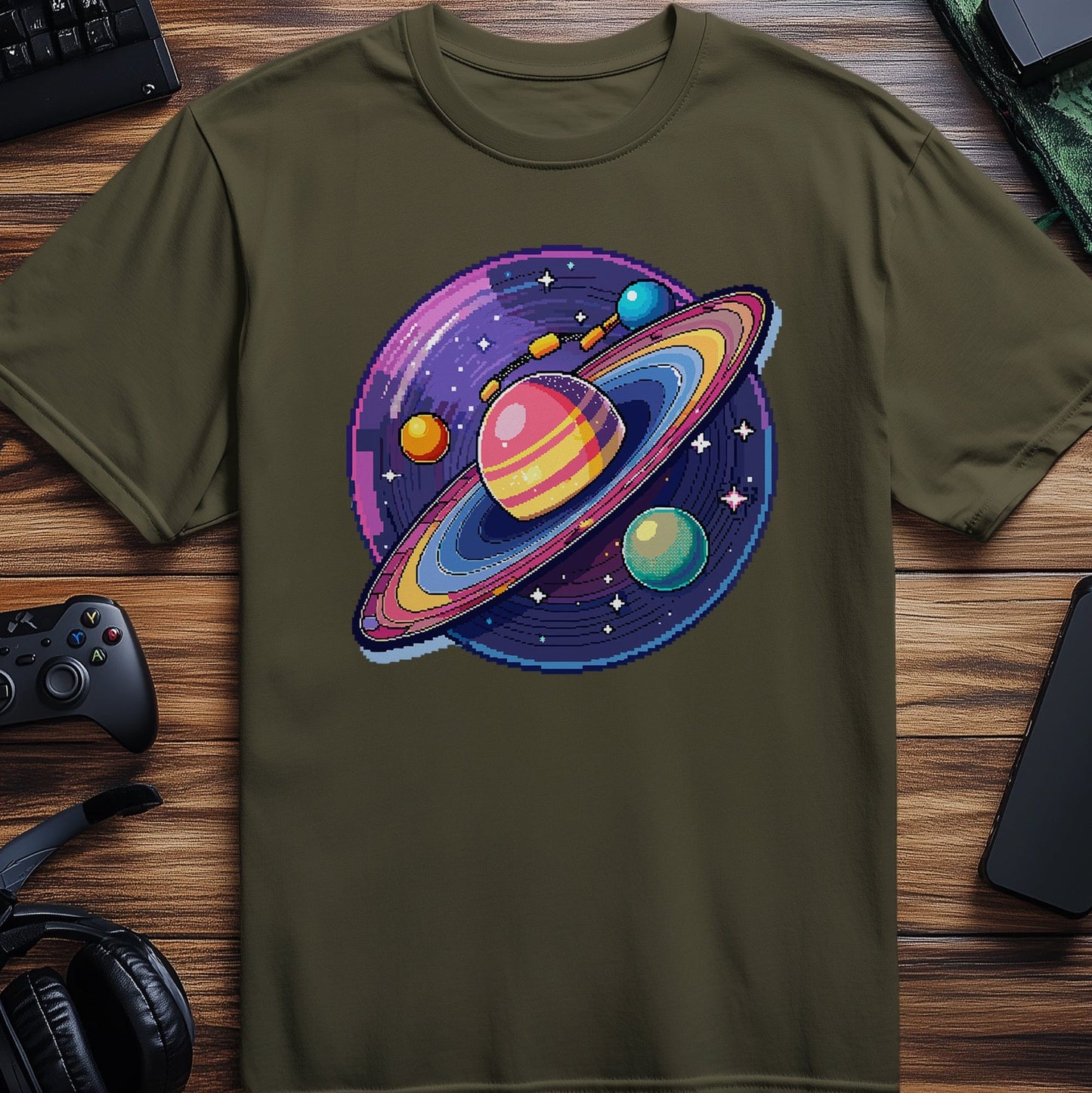 Pixel 61 Saturn t-shirt
