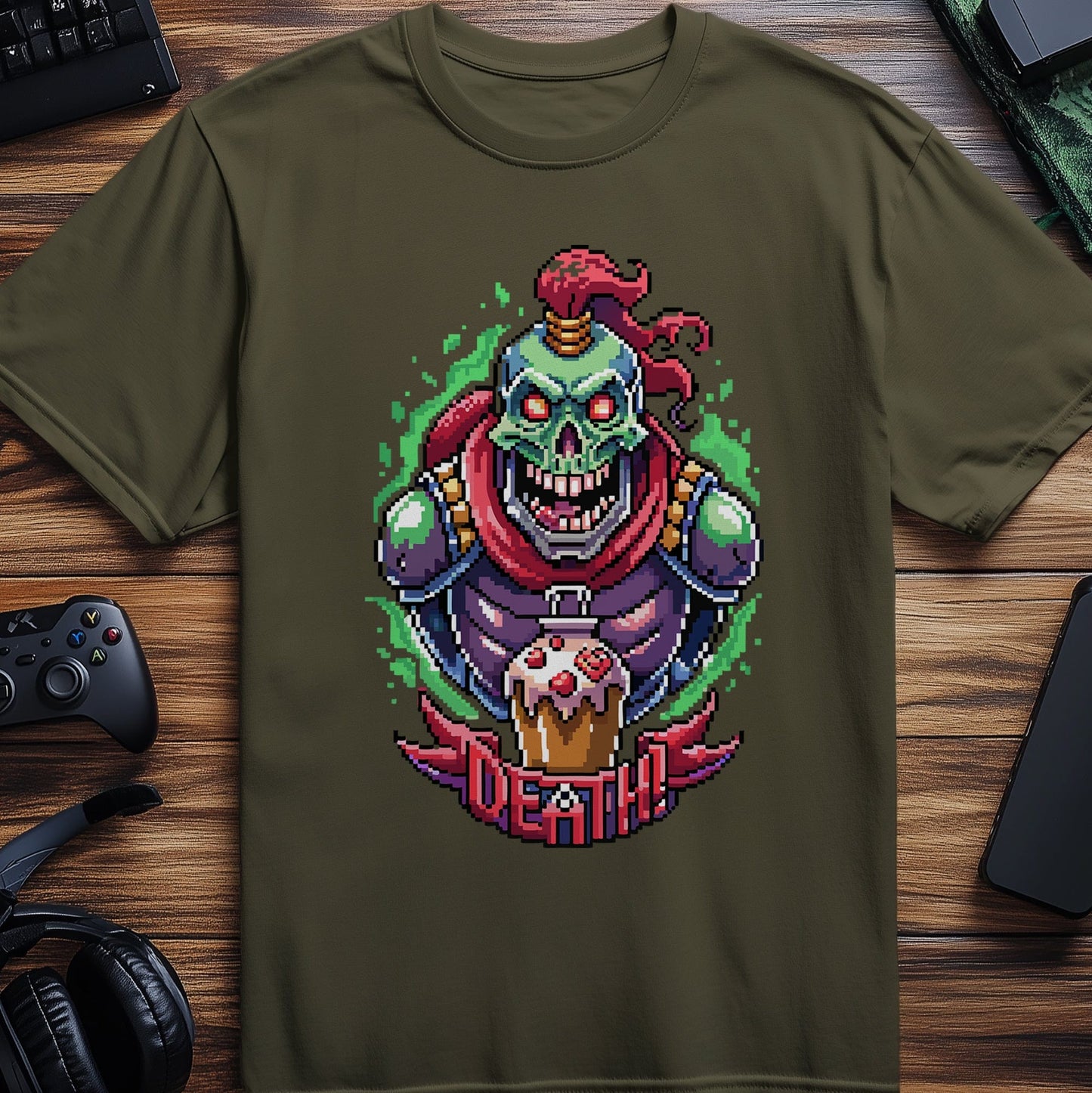 Pixel 55 T-Shirt Spooky Skeleton
