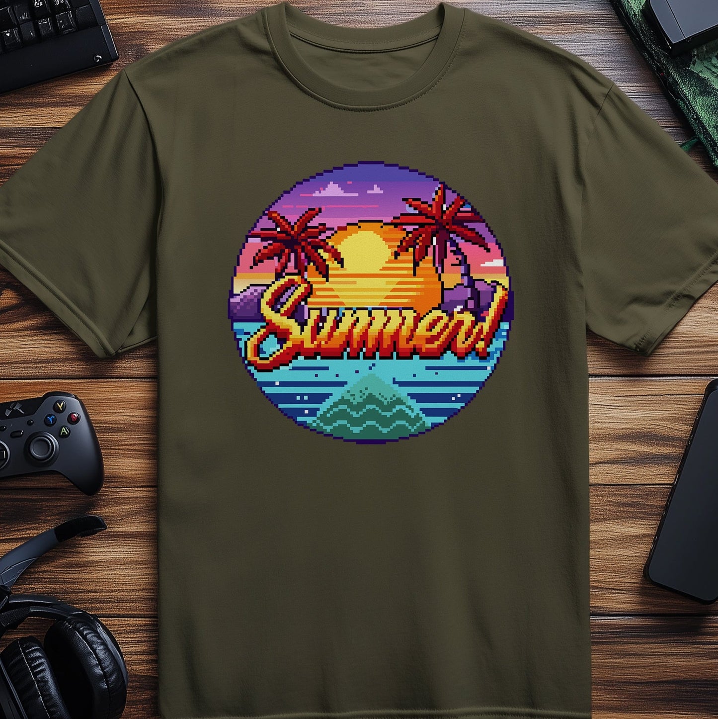 Pixel 88 Sunset T-Shirt