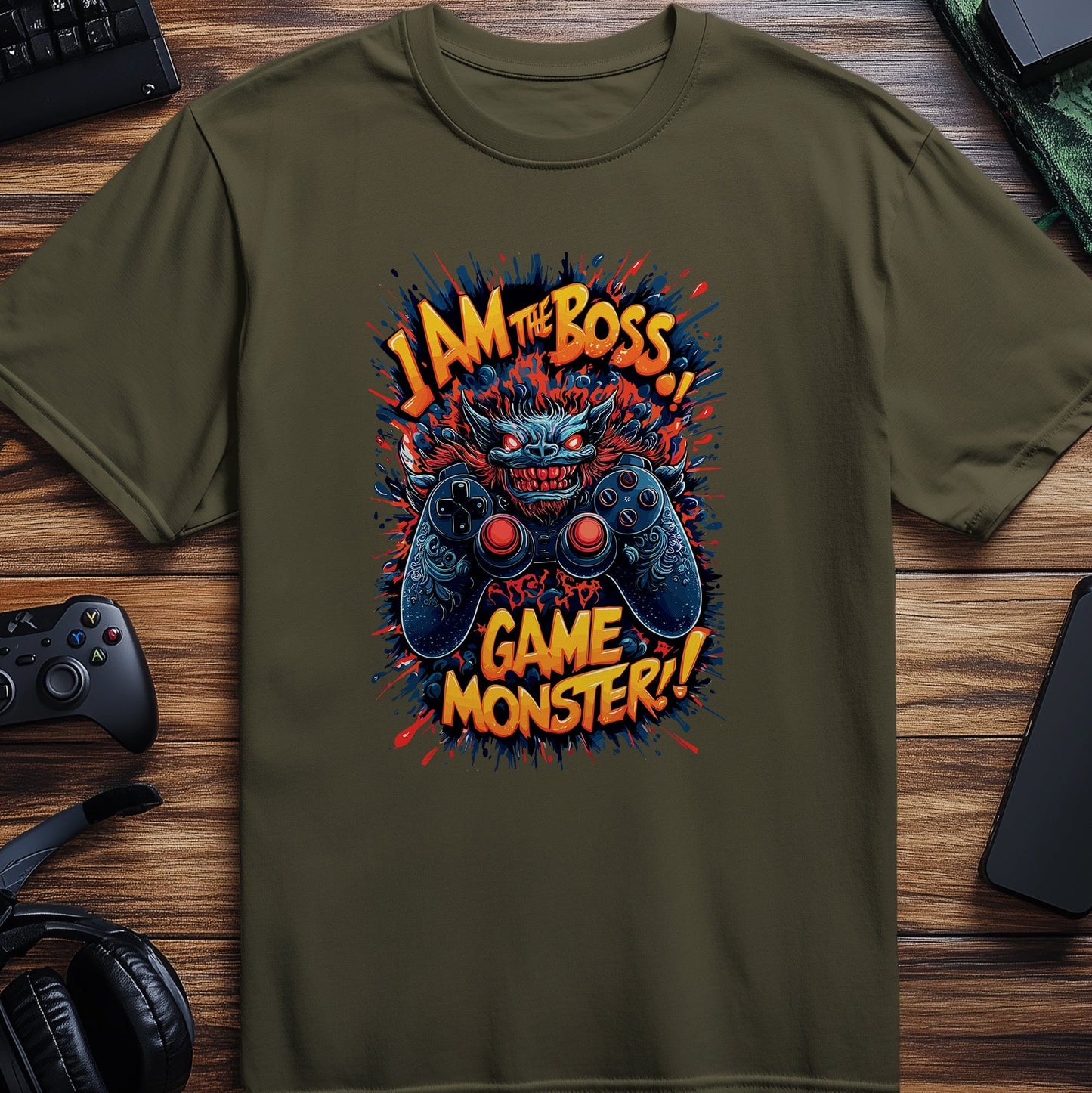 Gamer34 Boss game monster T-Shirt