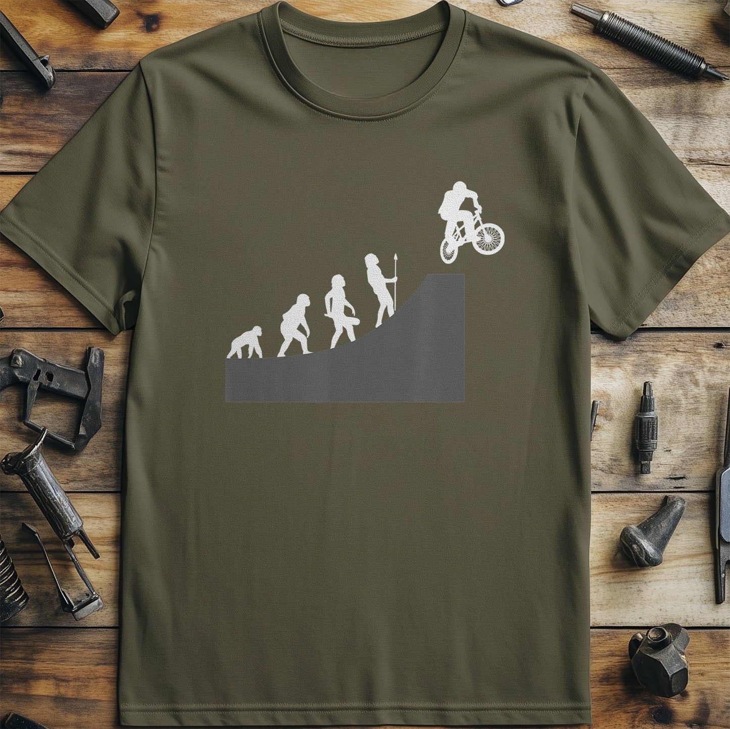 Cycling Evolution T-shirt Style001