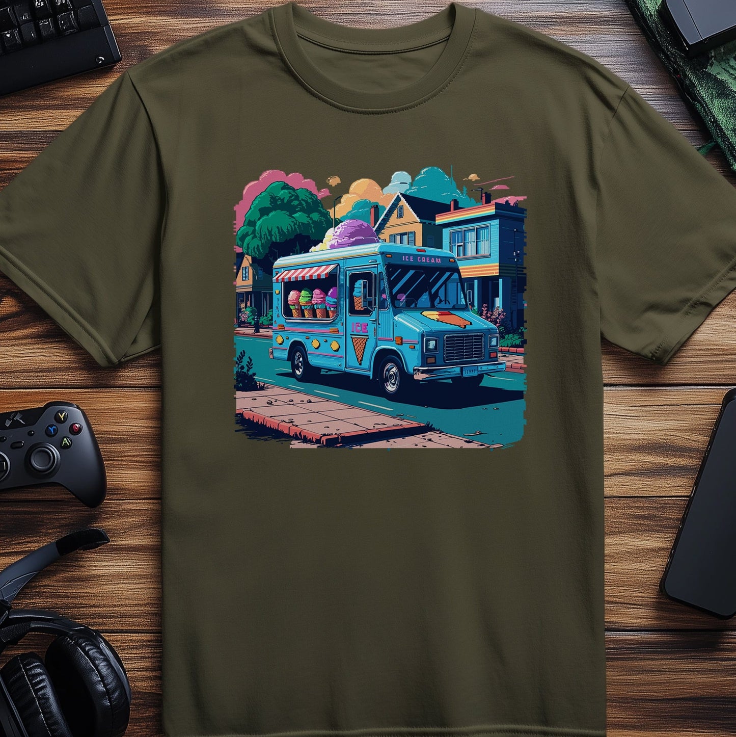 Pixel 45 Ice Cream Truck T-shirt