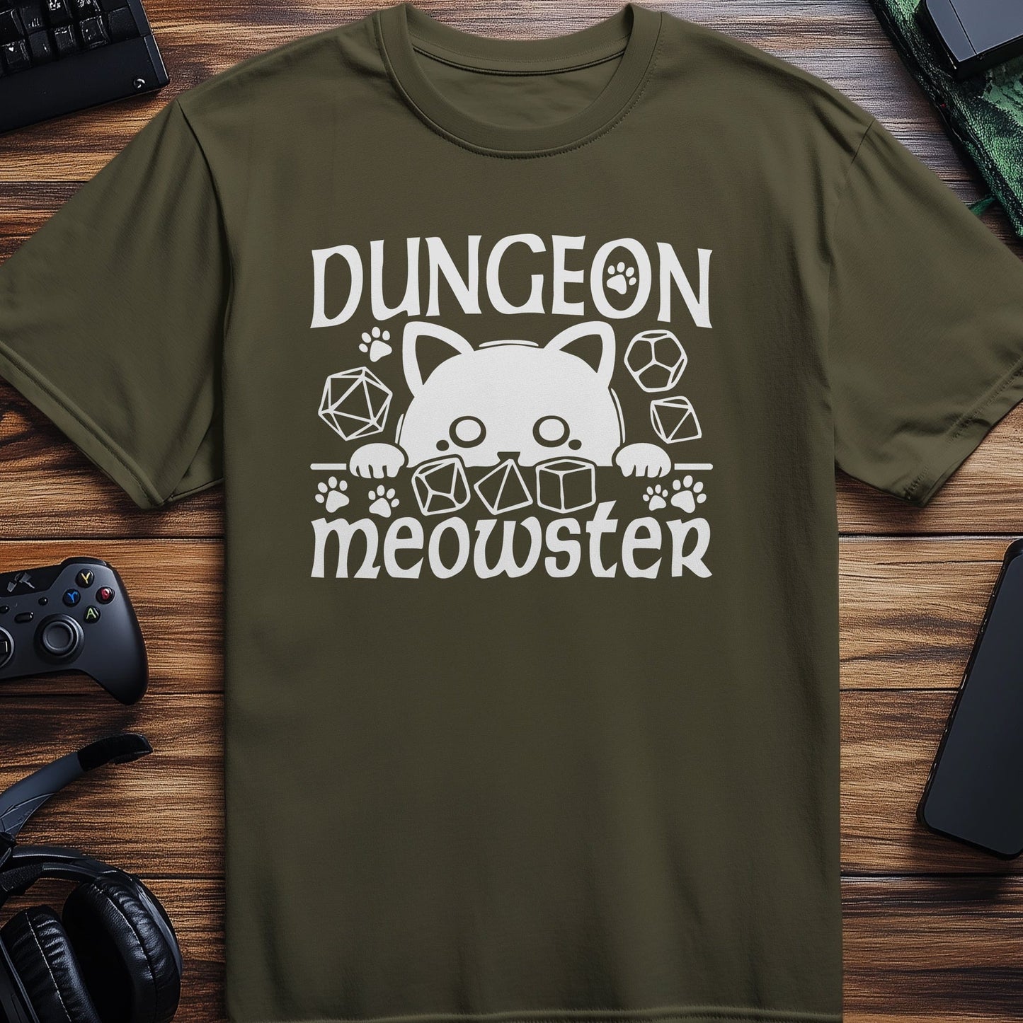 Dungeon Meowster Cat T-shirt