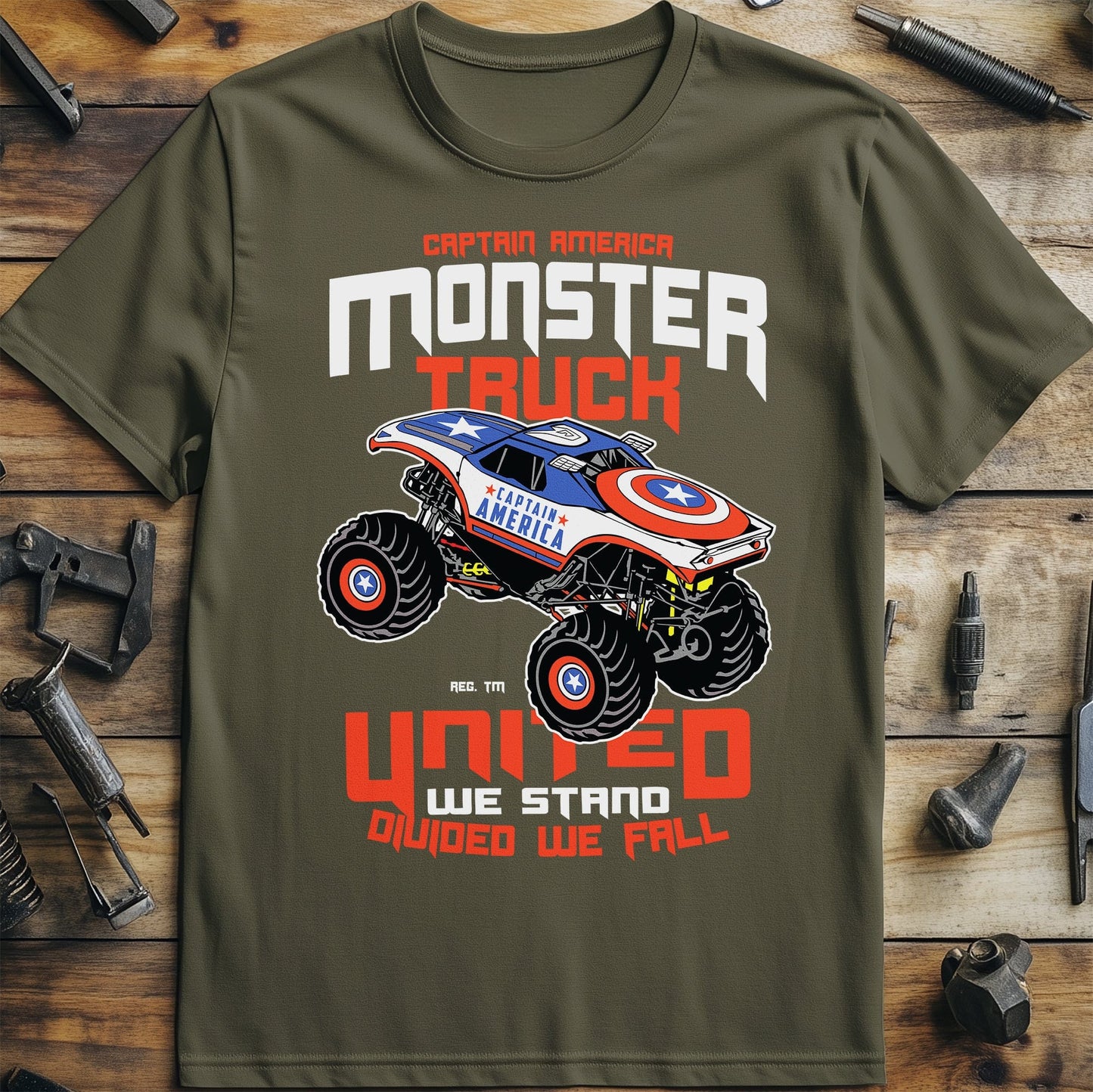 Capatian Monster Truck T-Shirt