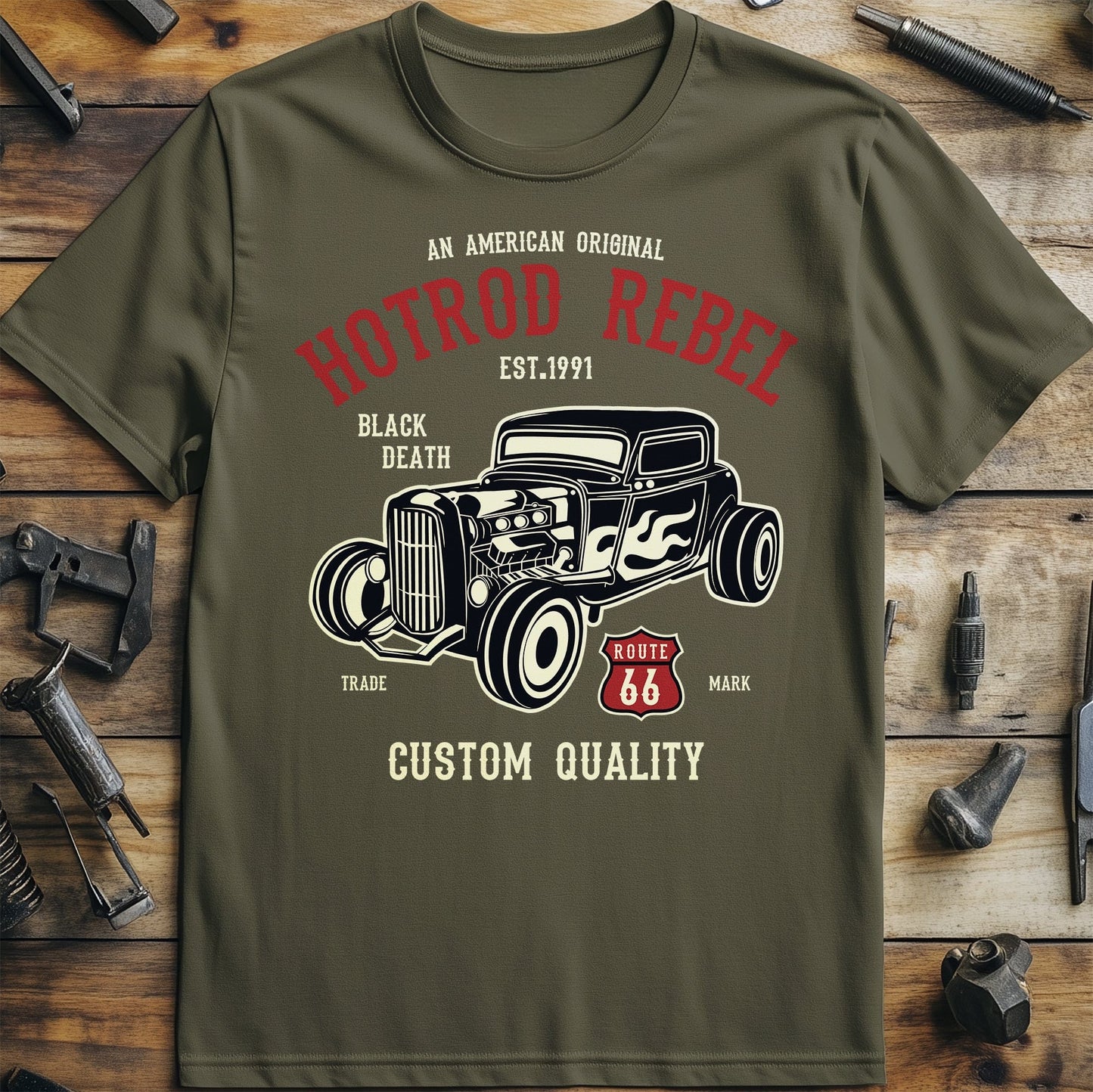 Hot Rod Hotrod Rebel T-Shirt