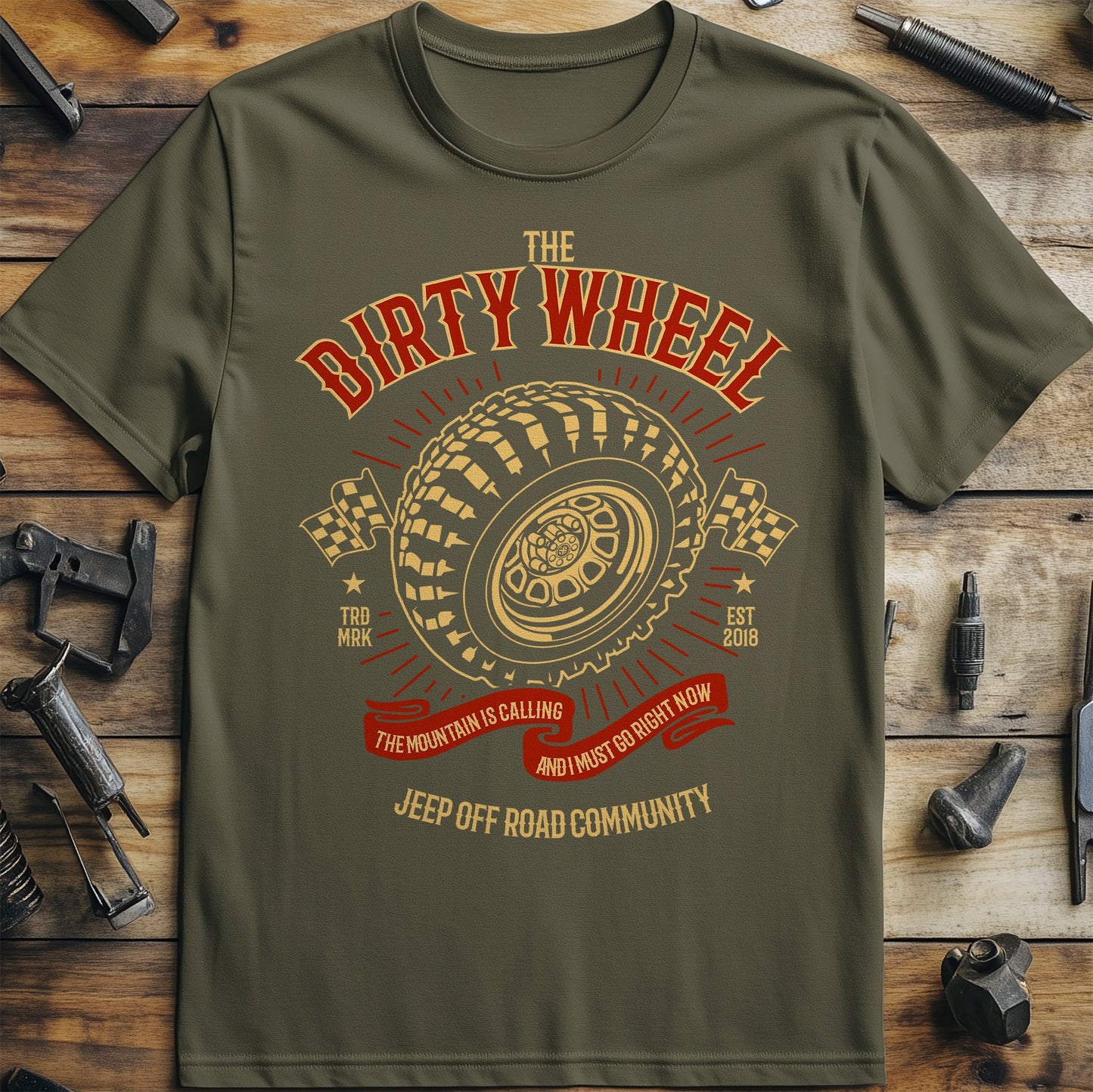 The Dirty Wheel t-shirt