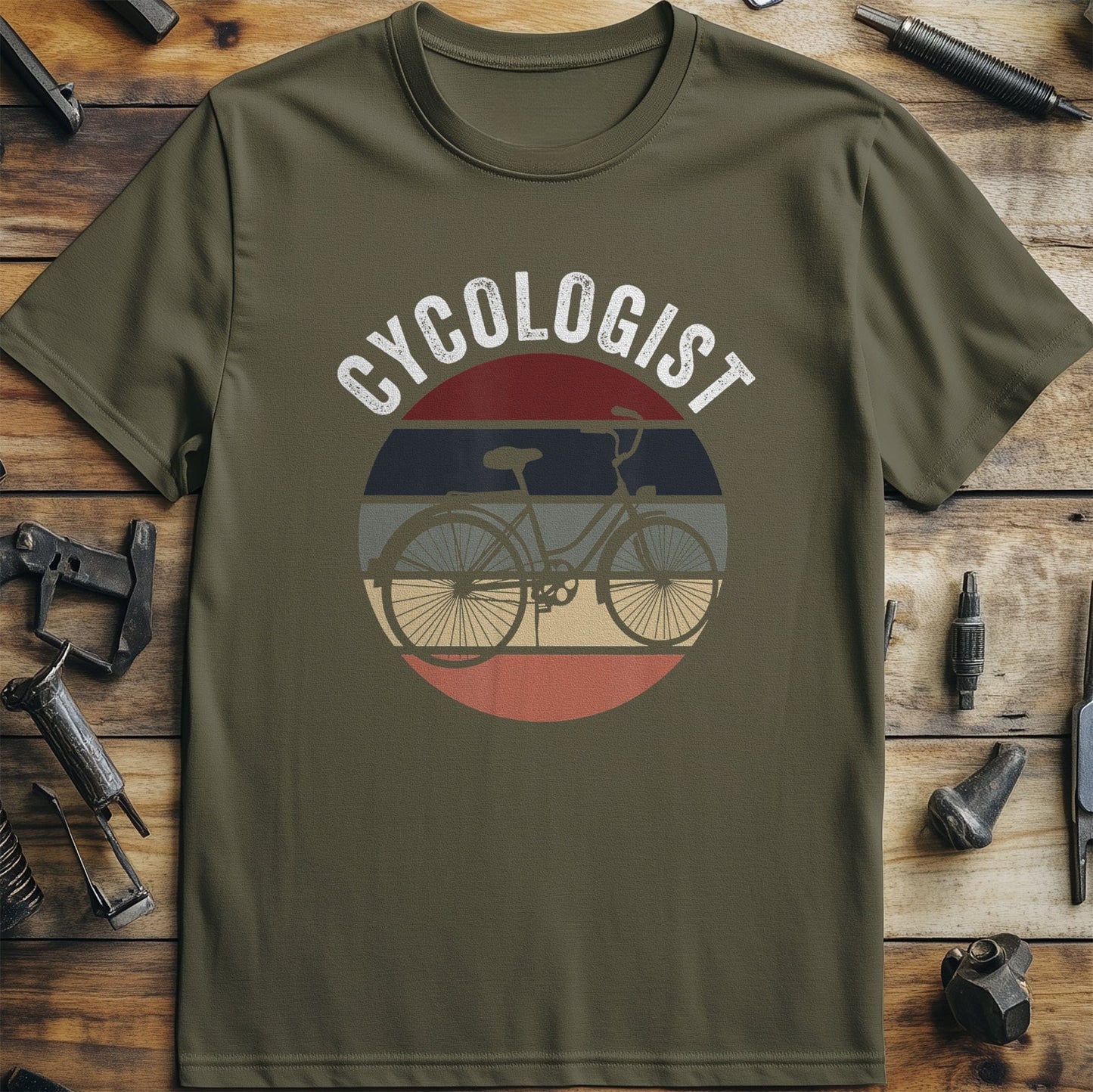 Cycling (217) T-Shirt - Funny Pedal