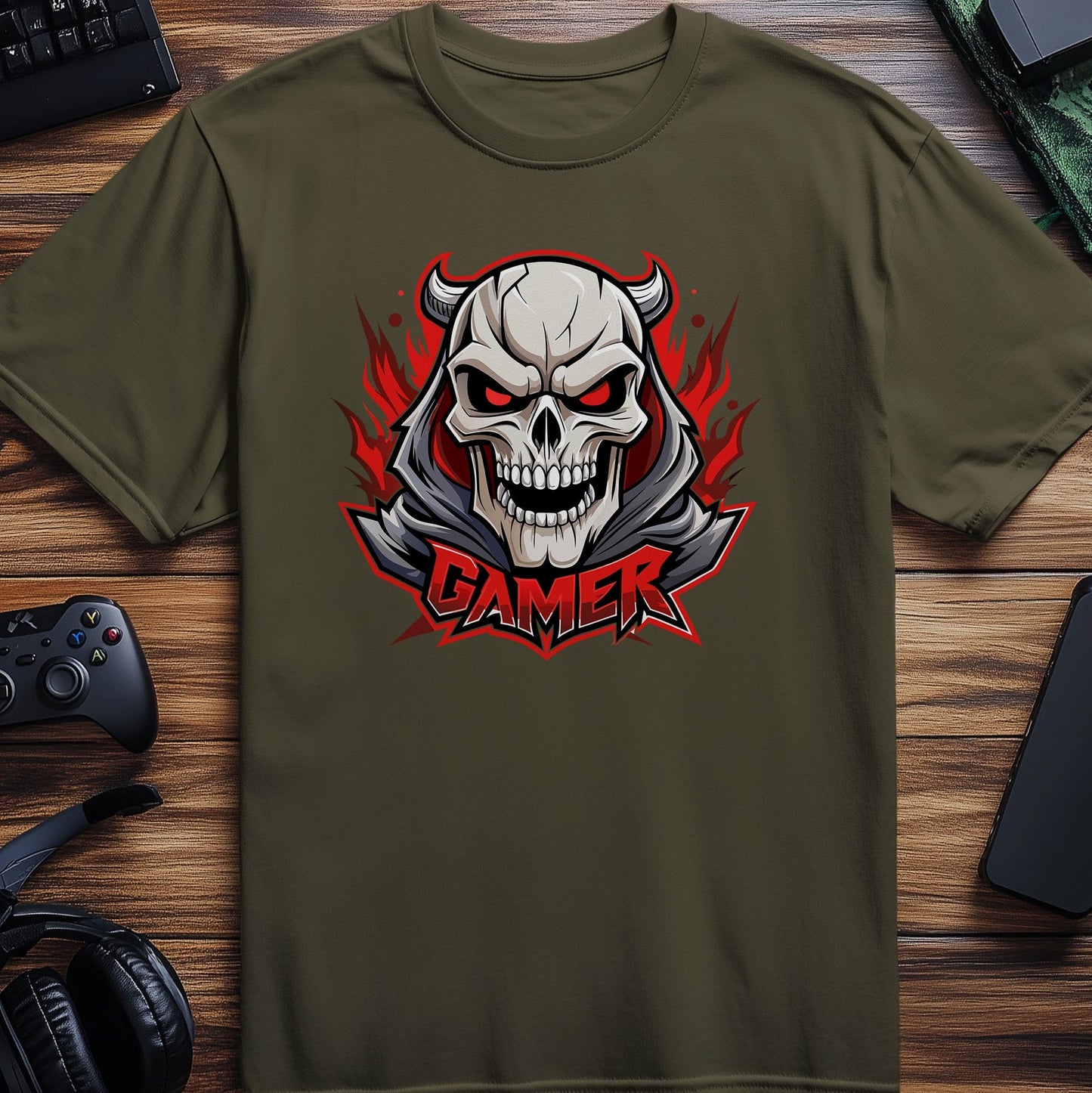 Gamer74 Devil Skull Gamer T-Shirt