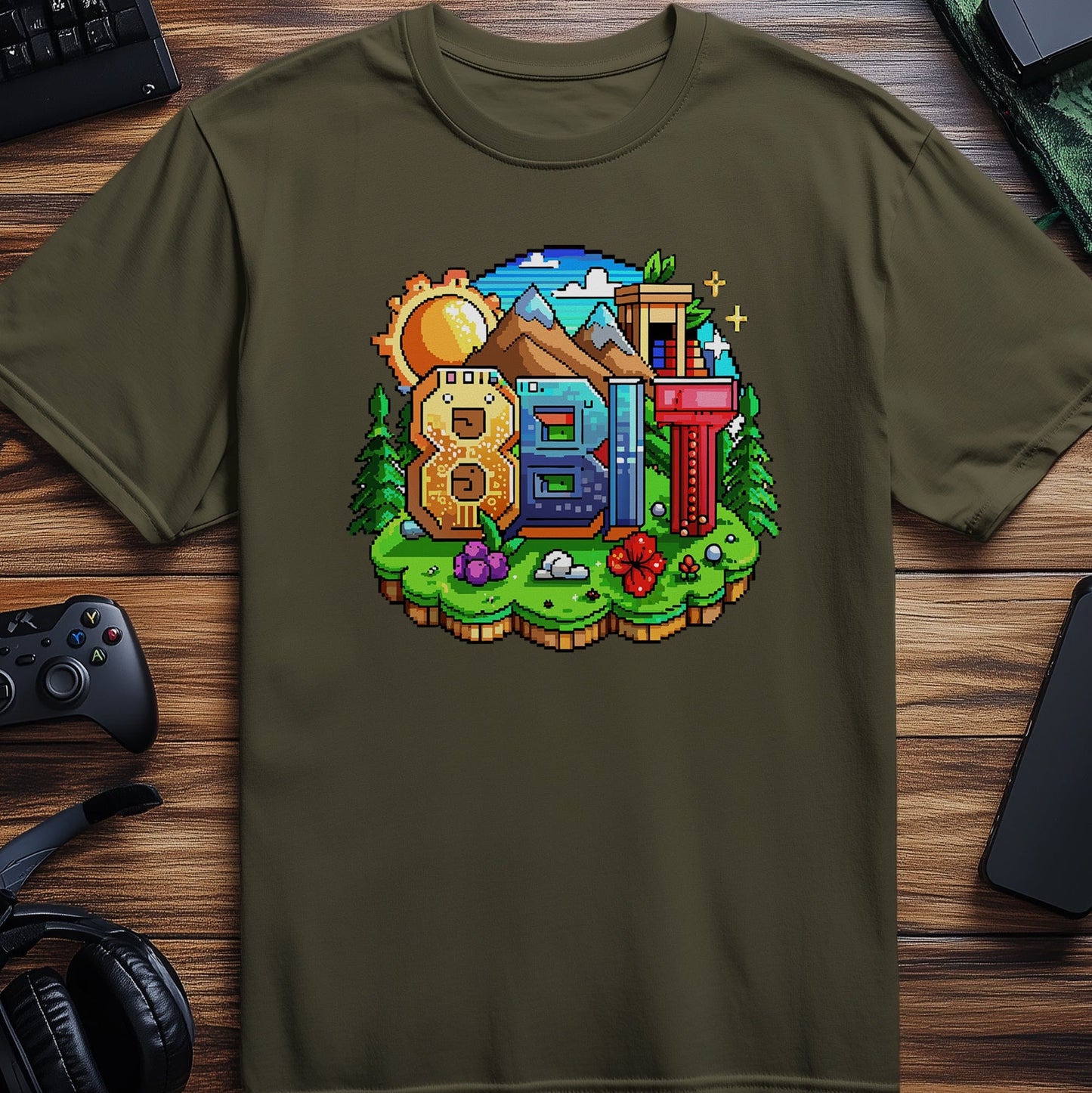 Pixel 48 t-shirt 8BIT Geek Chic and Pixel Perfect!