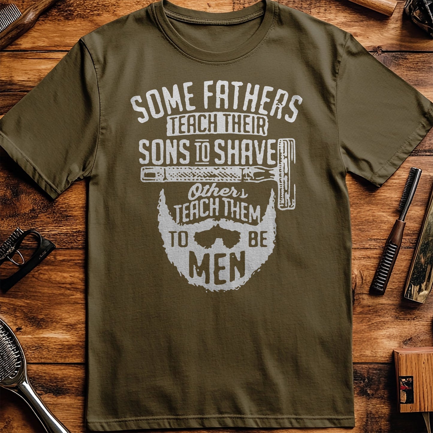Teach Sons to Be Men Beard T-Shirt