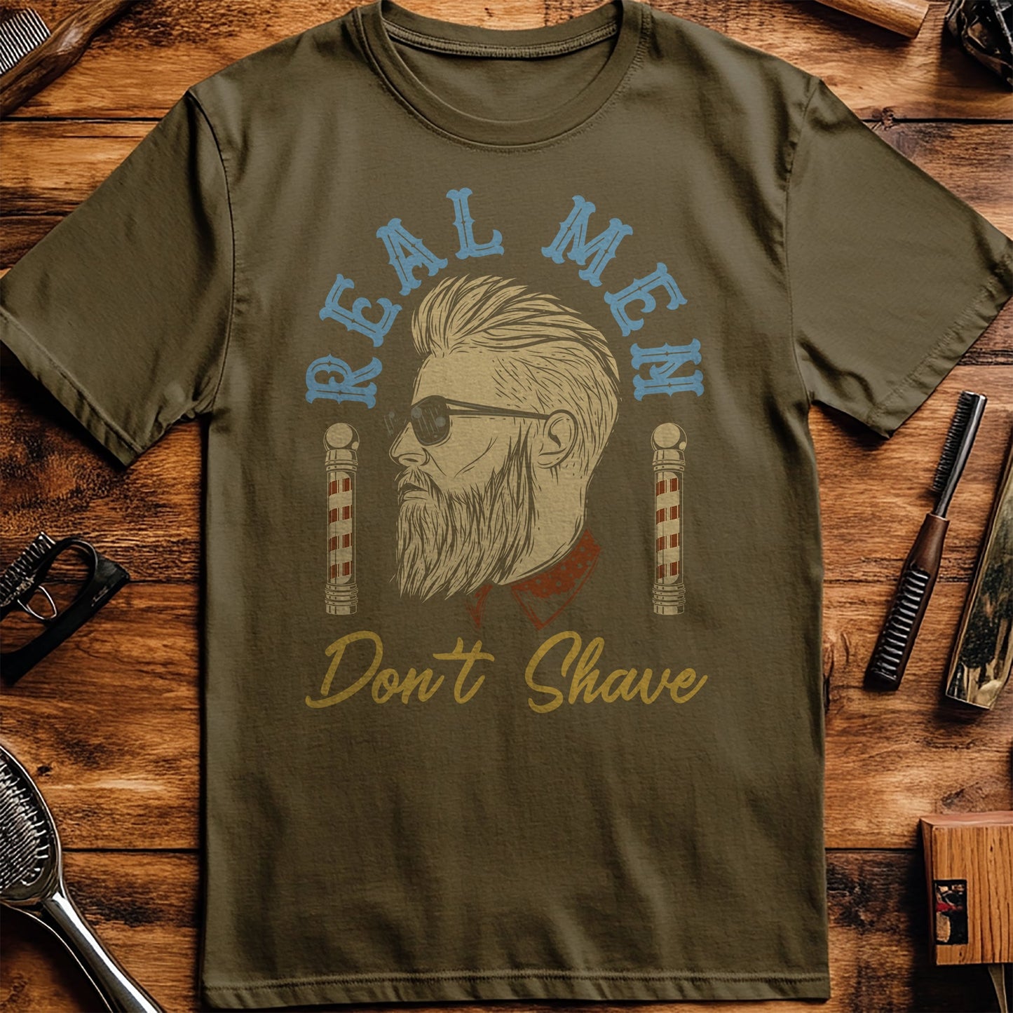 Real Men Don't Shave T-shirt