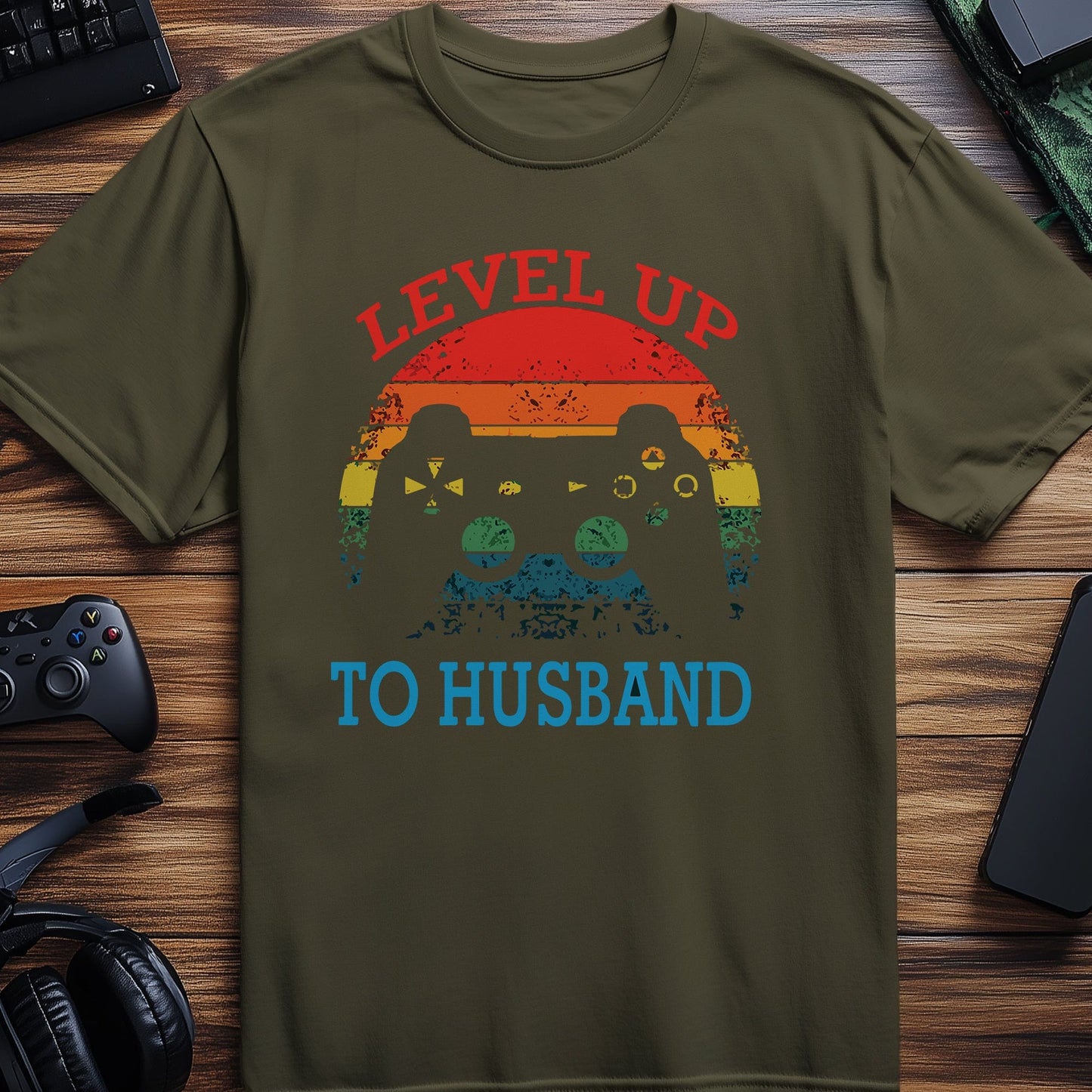 Gamer Leveled Up to Husband t-shirt