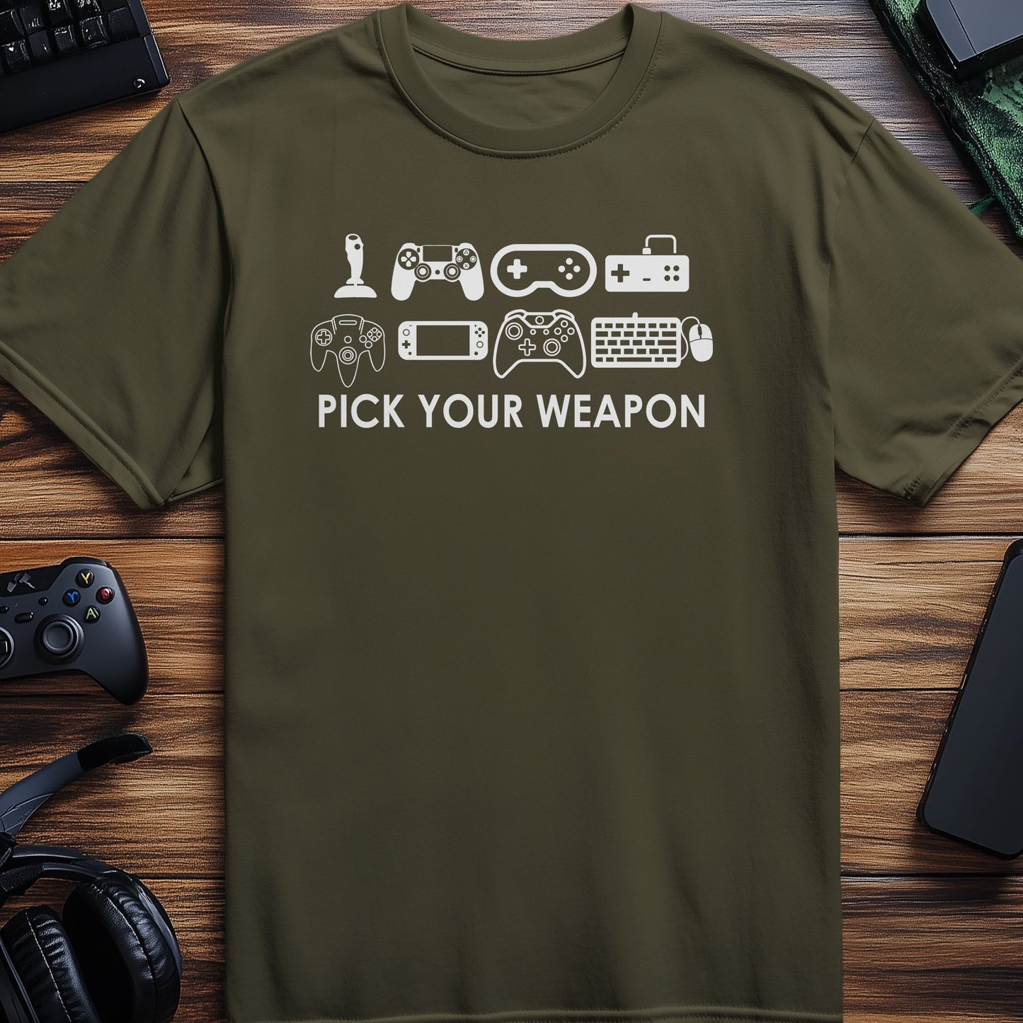 Pick Your Weapon Gaming T-Shirt