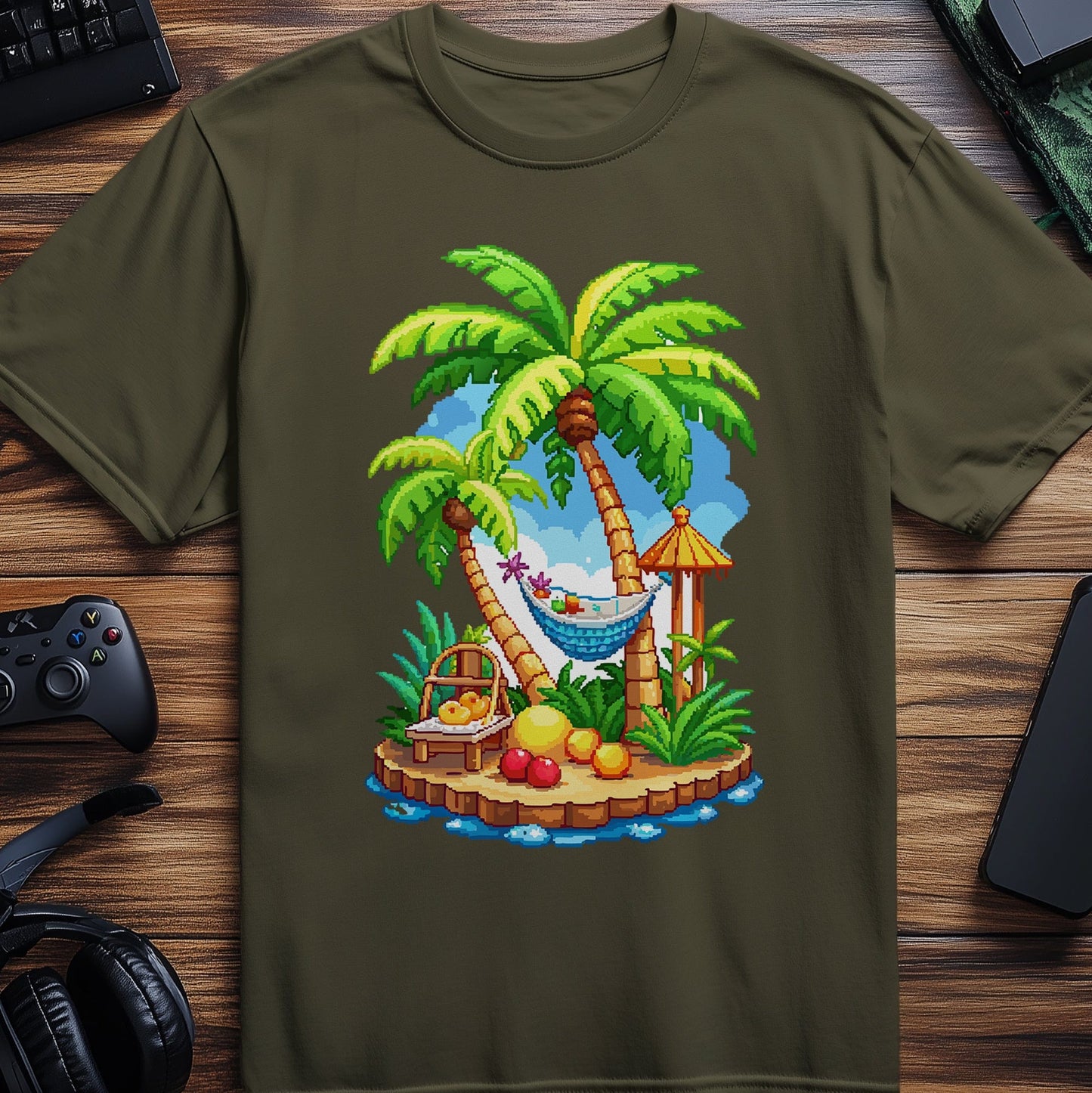 Pixel 28 T-Shirt Island