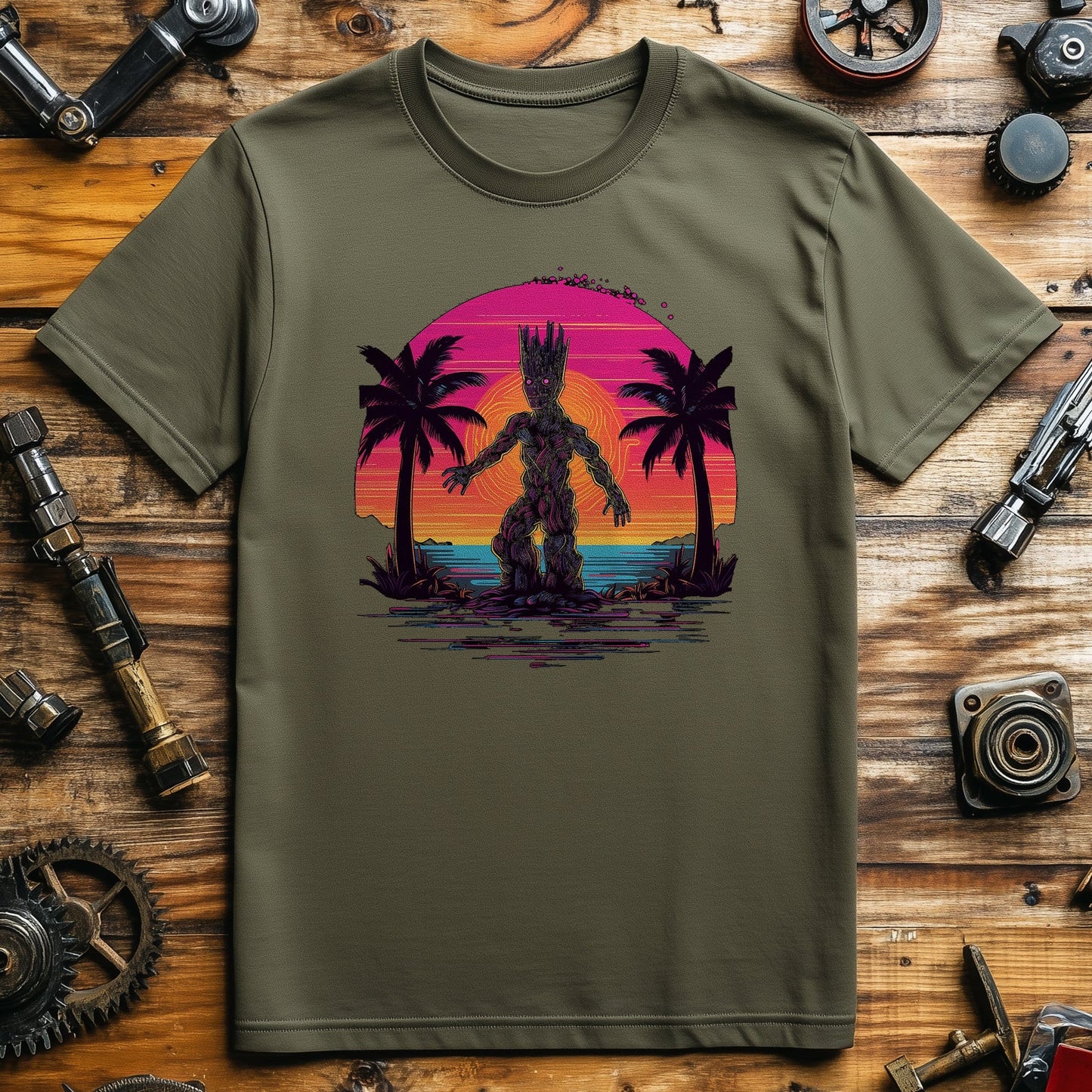 Groot Retrowave T-Shirt - Embrace