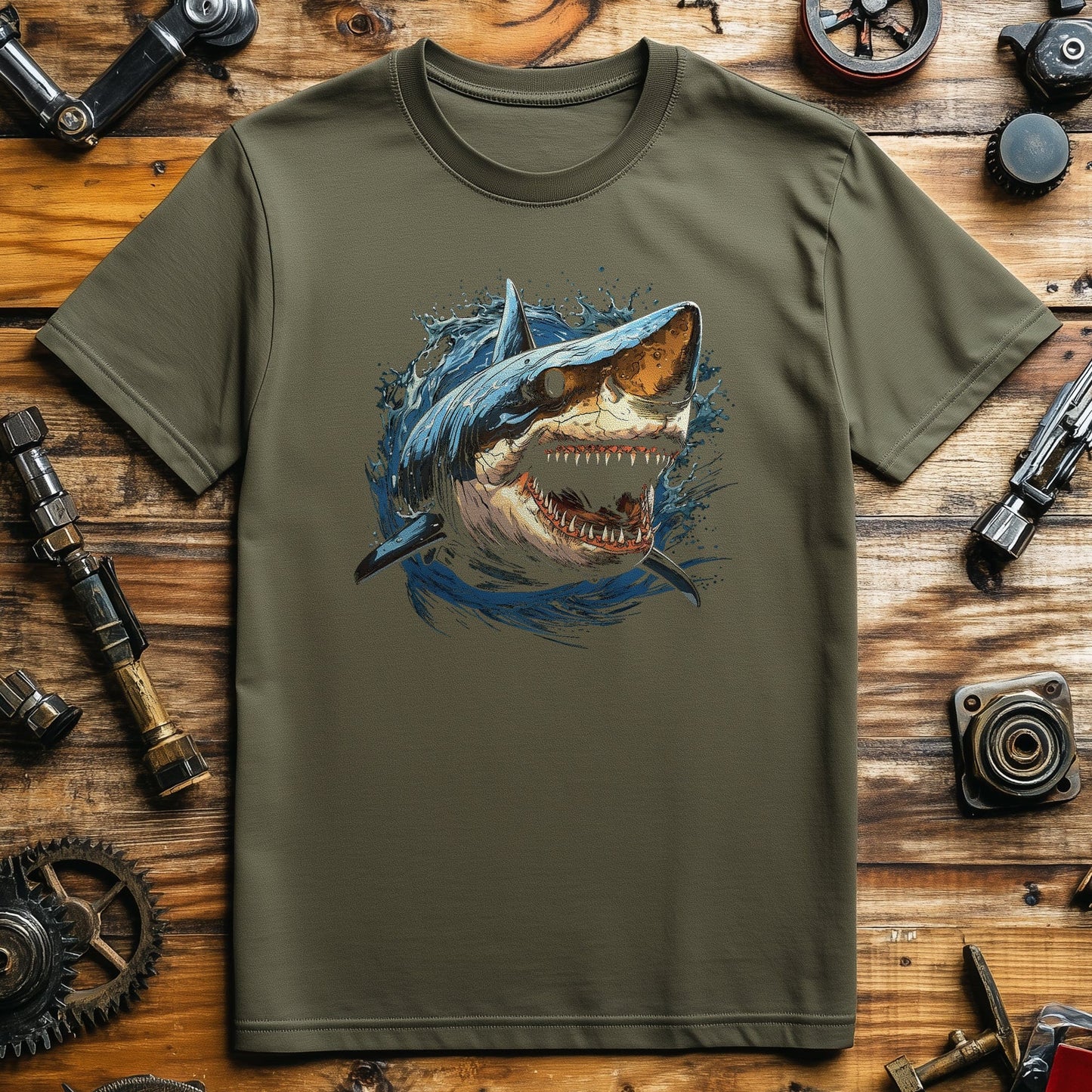 Giant White Shark T-Shirt - Dive