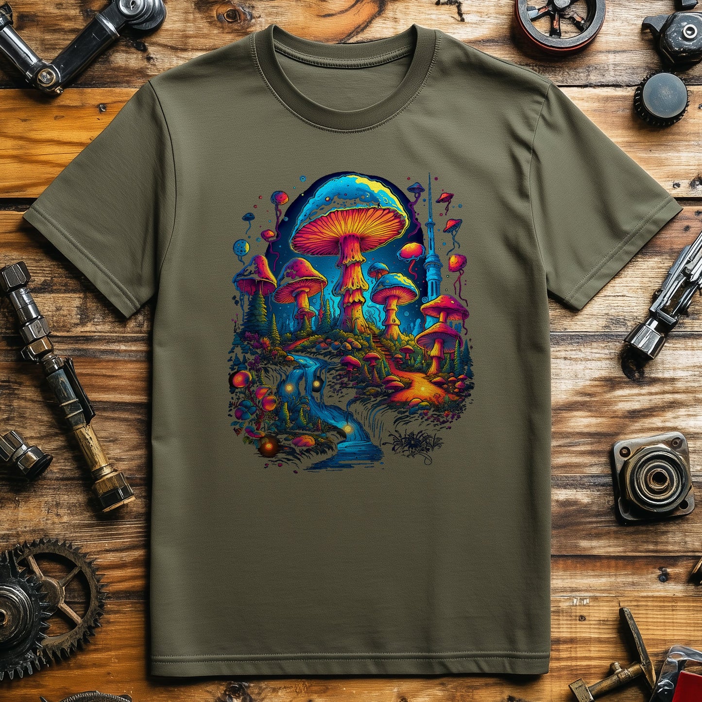 Trippy Mushroom 3 T-shirt - Dive