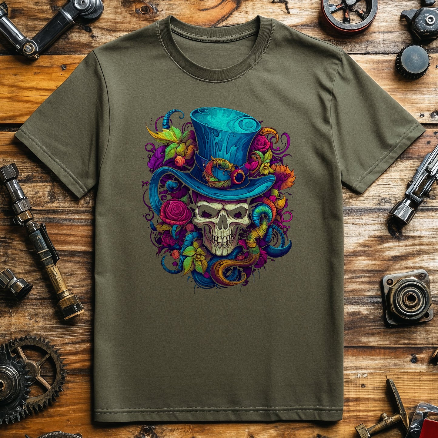 Pstchadelic Skull 4 T-Shirt - Top