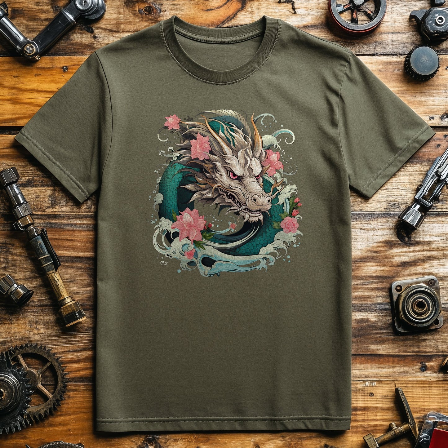 Jade Dragon Head T-shirt